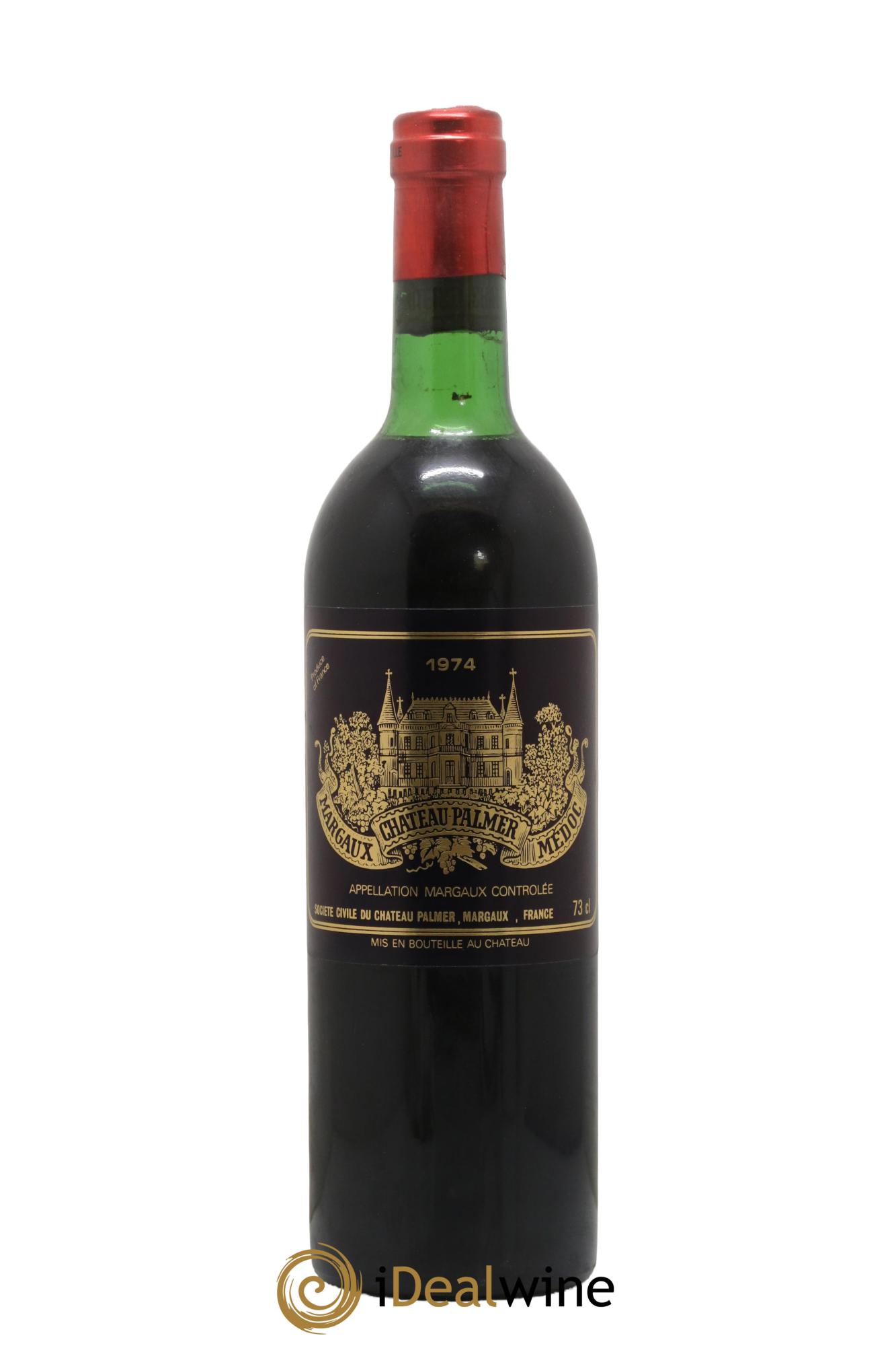 Château Palmer 3ème Grand Cru Classé  1974 - Lotto di 1 bottiglia - 0