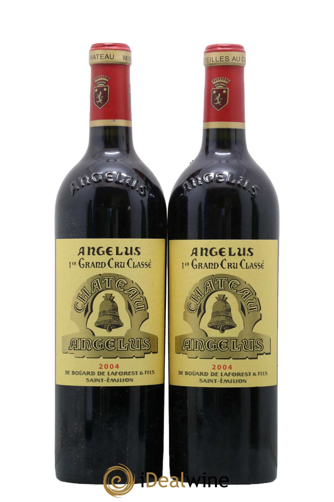 Château Angélus 1er Grand Cru Classé A 2004 - Lotto di 2 bottiglie - 0