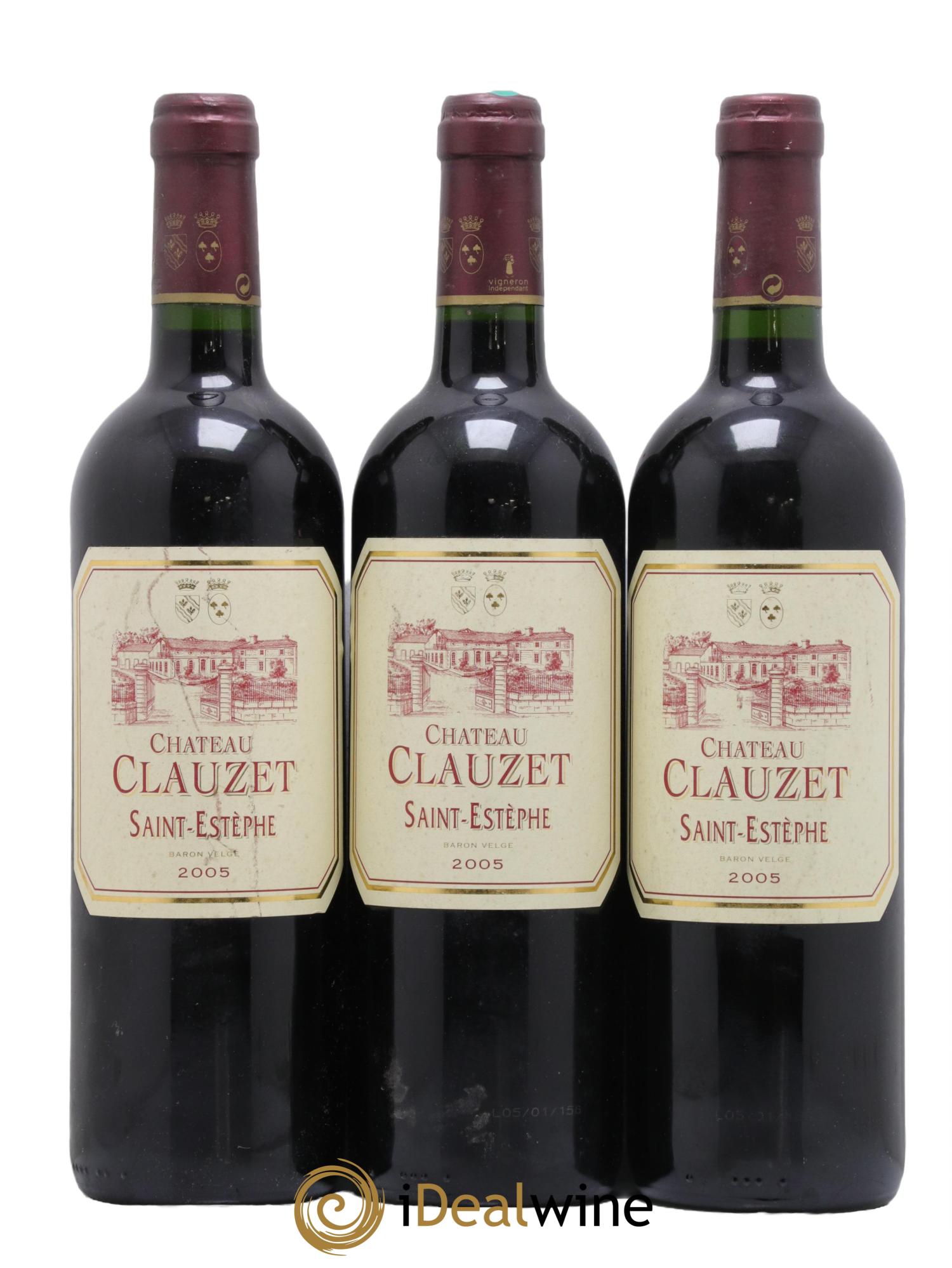 Château Clauzet  2005 - Lot de 3 bouteilles - 0