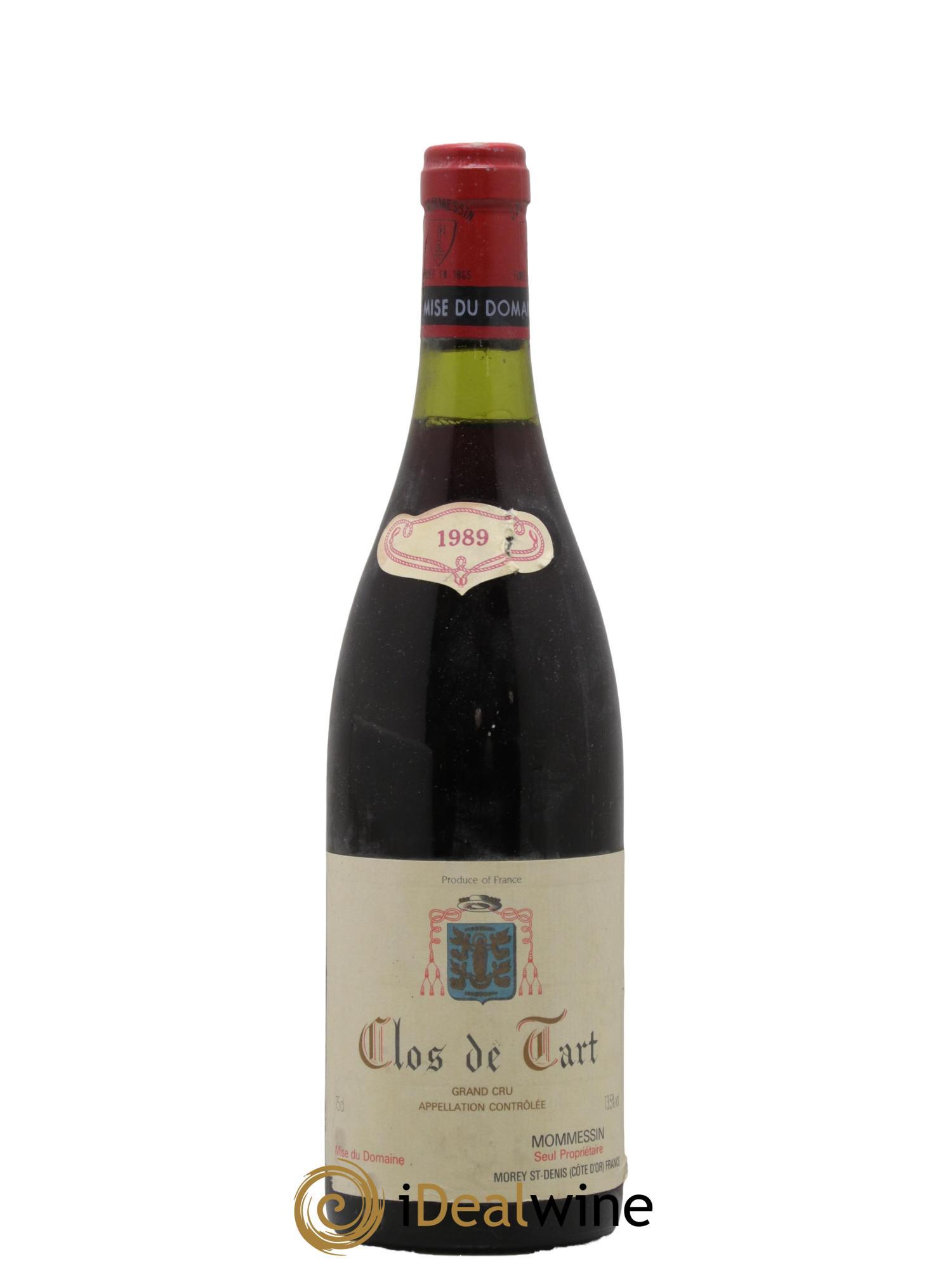 Clos de Tart Grand Cru Mommessin 1989 - Lot de 1 bouteille - 0