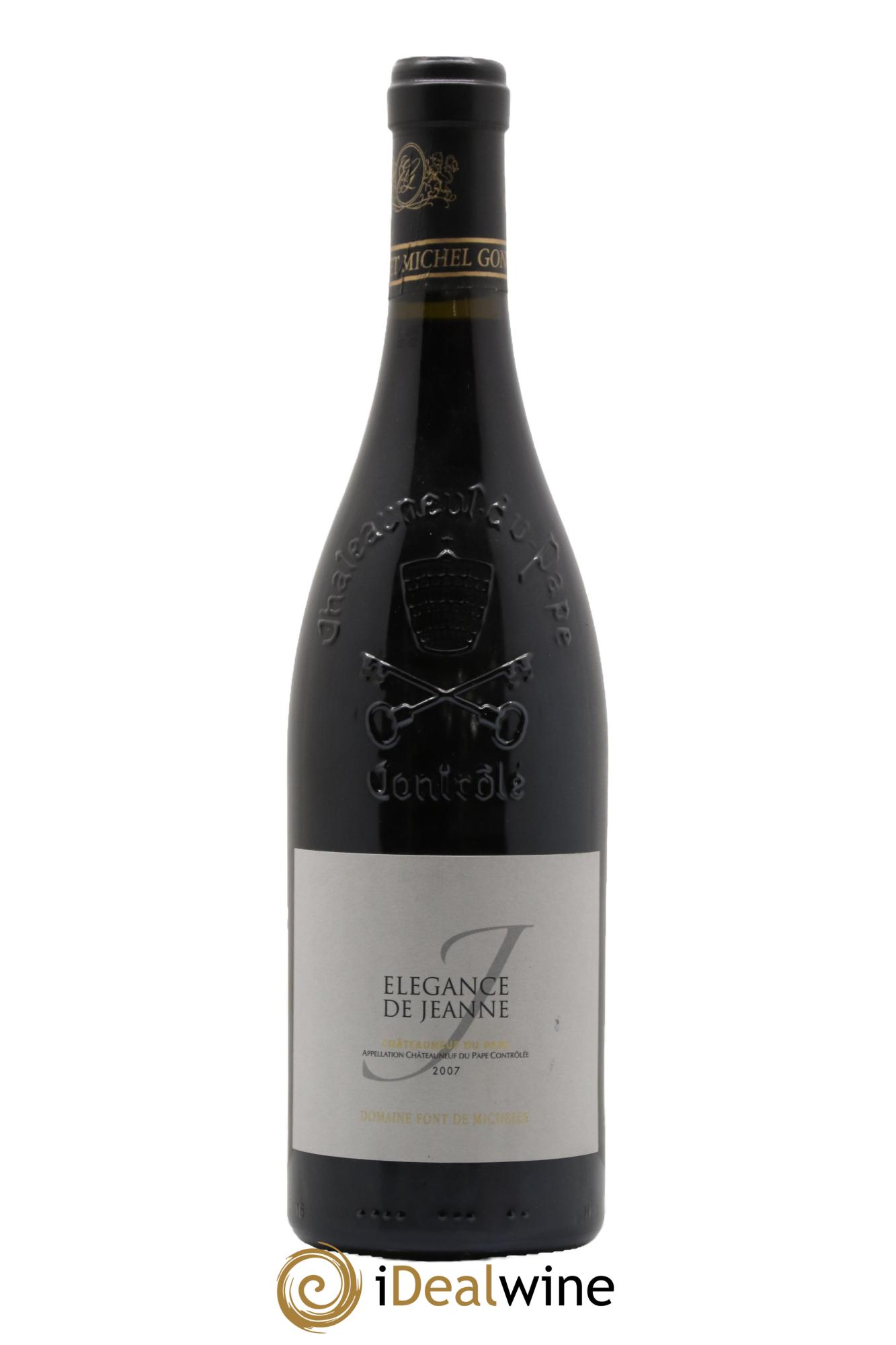 Châteauneuf-du-Pape Domaine Font de Michelle Famille Gonnet Elegance de Jeanne 2007 - Posten von 1 Flasche - 0