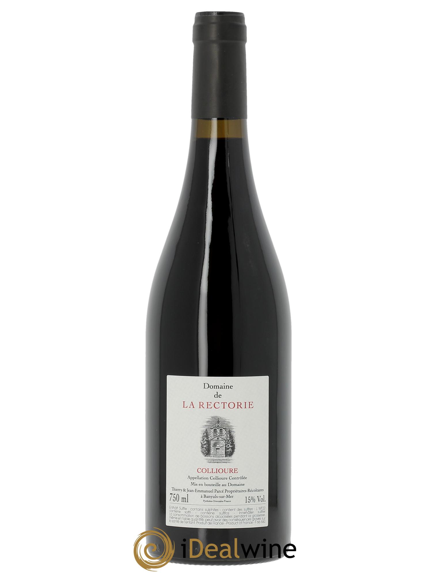 Collioure La Rectorie (Domaine de)  Montagne Thierry et Jean Emmanuel Parcé  2022 - Lot of 1 bottle - 1