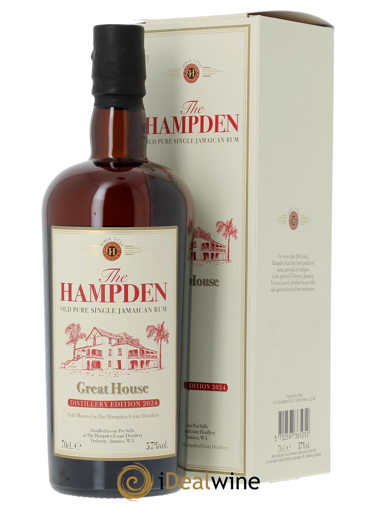 Rhum Hampden Great House Distillery Edition 2024  - Lot de 1 bouteille - 0