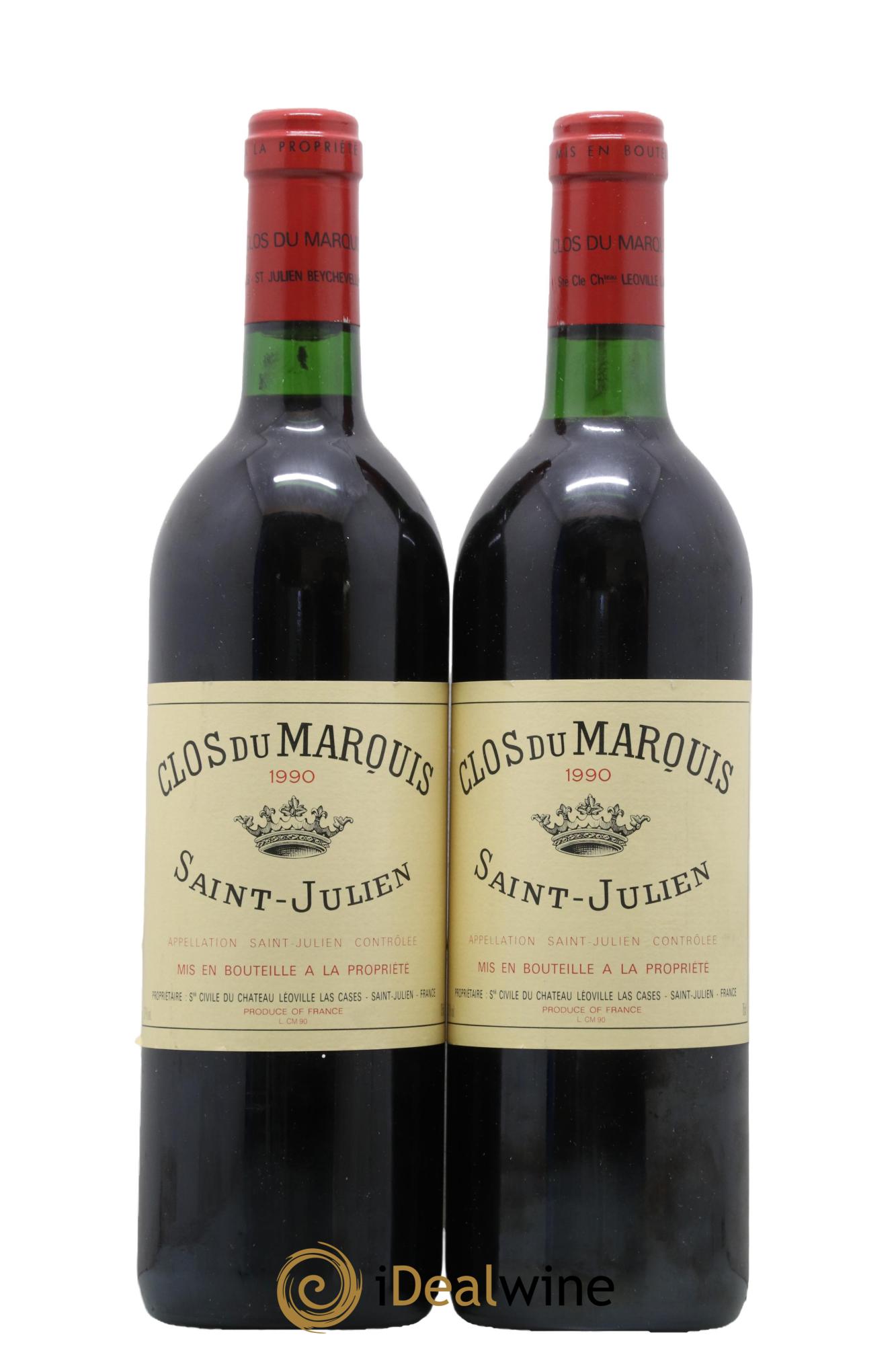 Clos du Marquis 1990 - Lotto di 2 bottiglie - 0