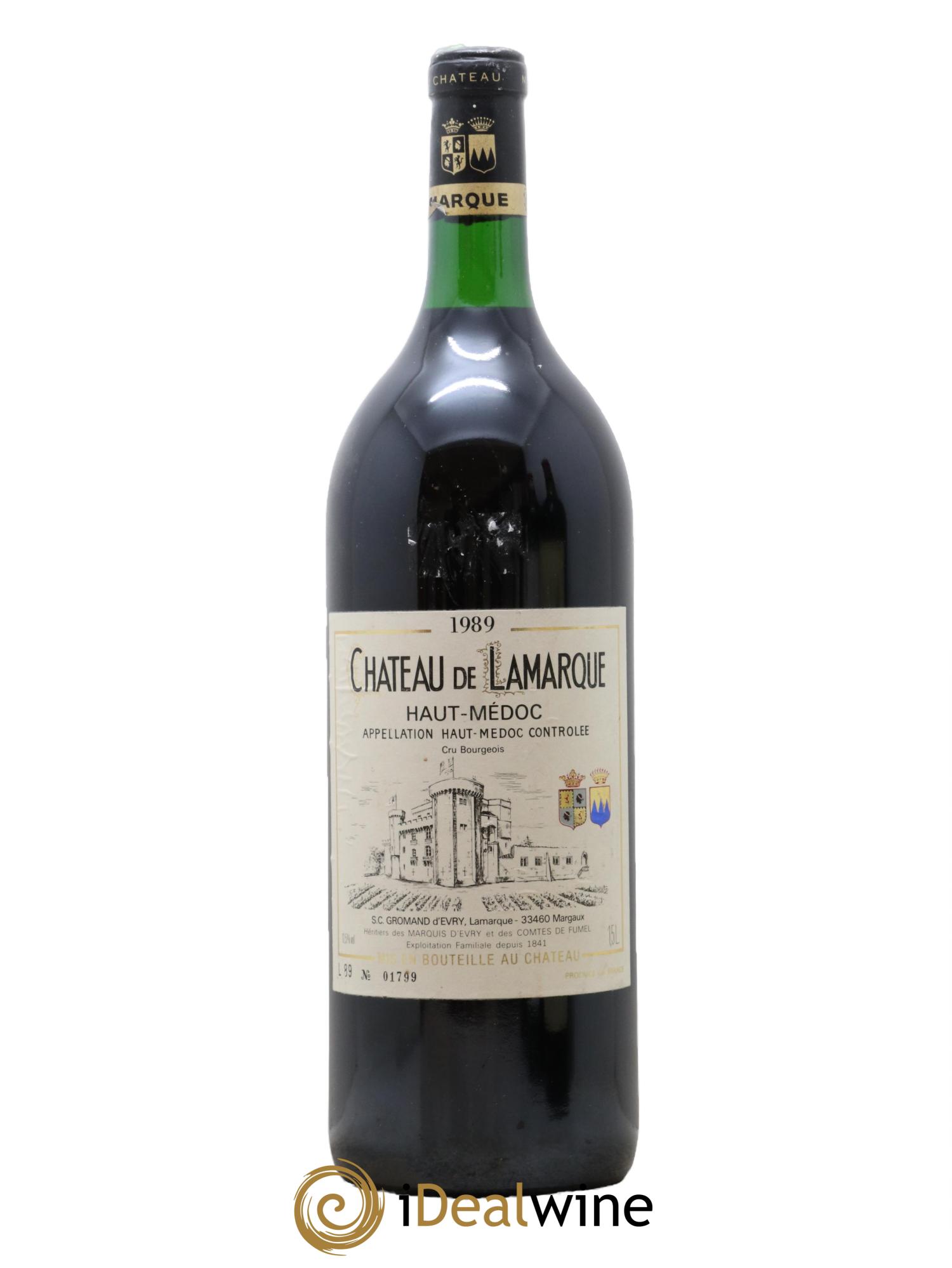 Château de Lamarque Cru Bourgeois 1989 - Lotto di 1 magnum - 0