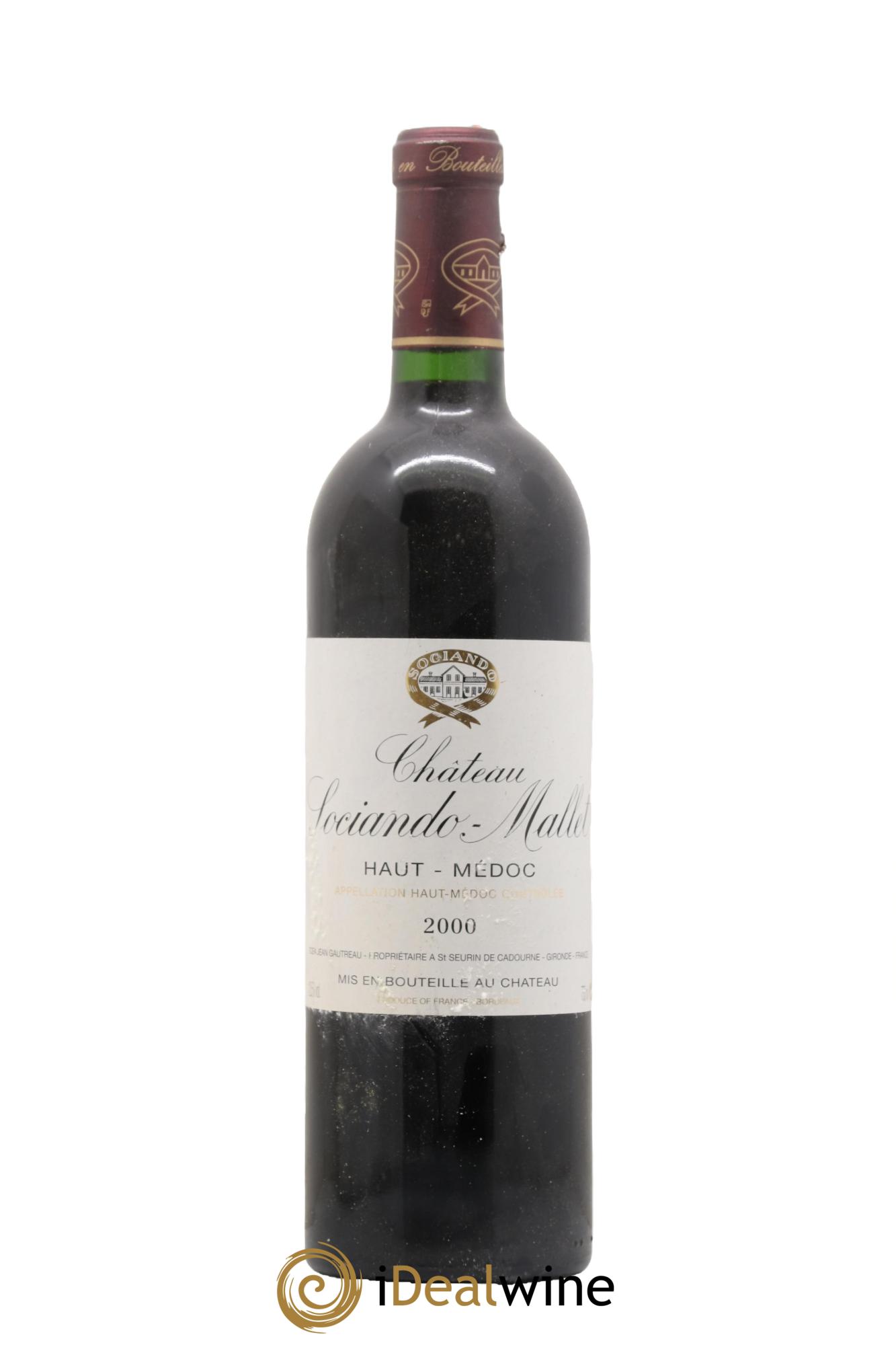 Château Sociando Mallet 2000 - Posten von 1 Flasche - 0