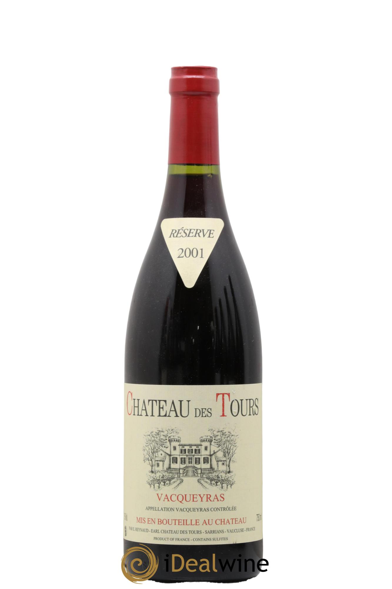 Vacqueyras Château des Tours Emmanuel Reynaud 2001 - Lotto di 1 bottiglia - 0