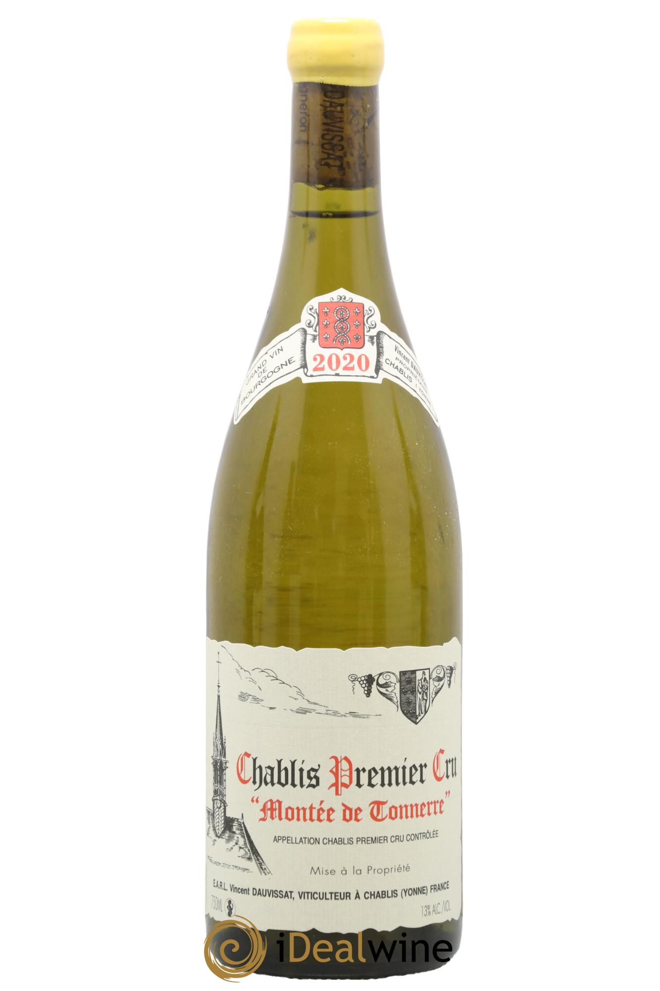 Chablis 1er Cru Montée de Tonnerre Vincent Dauvissat (Domaine) 2020 - Lot de 1 bouteille - 0