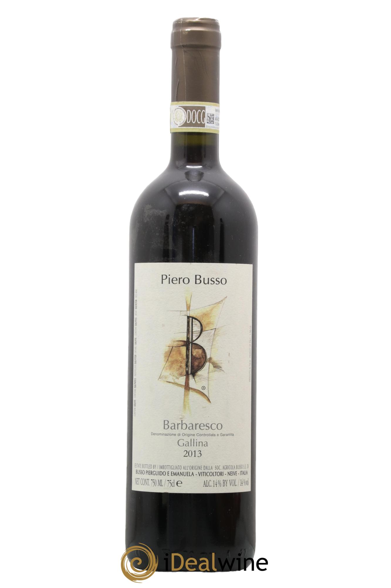 Barbaresco DOCG Gallina Piero Busso 2013 - Lot de 1 bouteille - 0