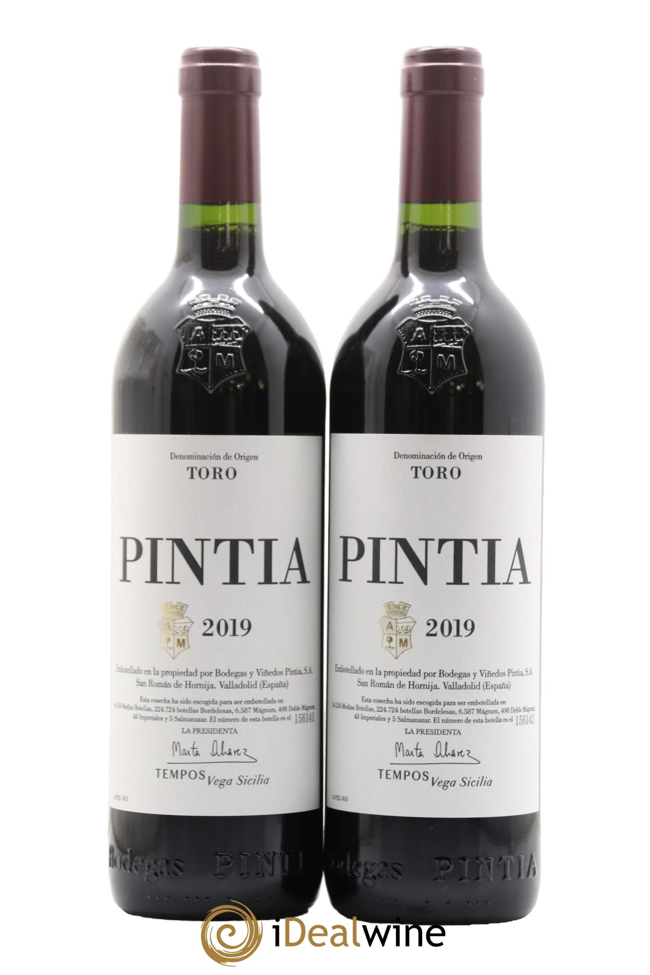 Toro DO Vega Sicilia Pintia Famille Alvarez  2019 - Posten von 2 Flaschen - 0