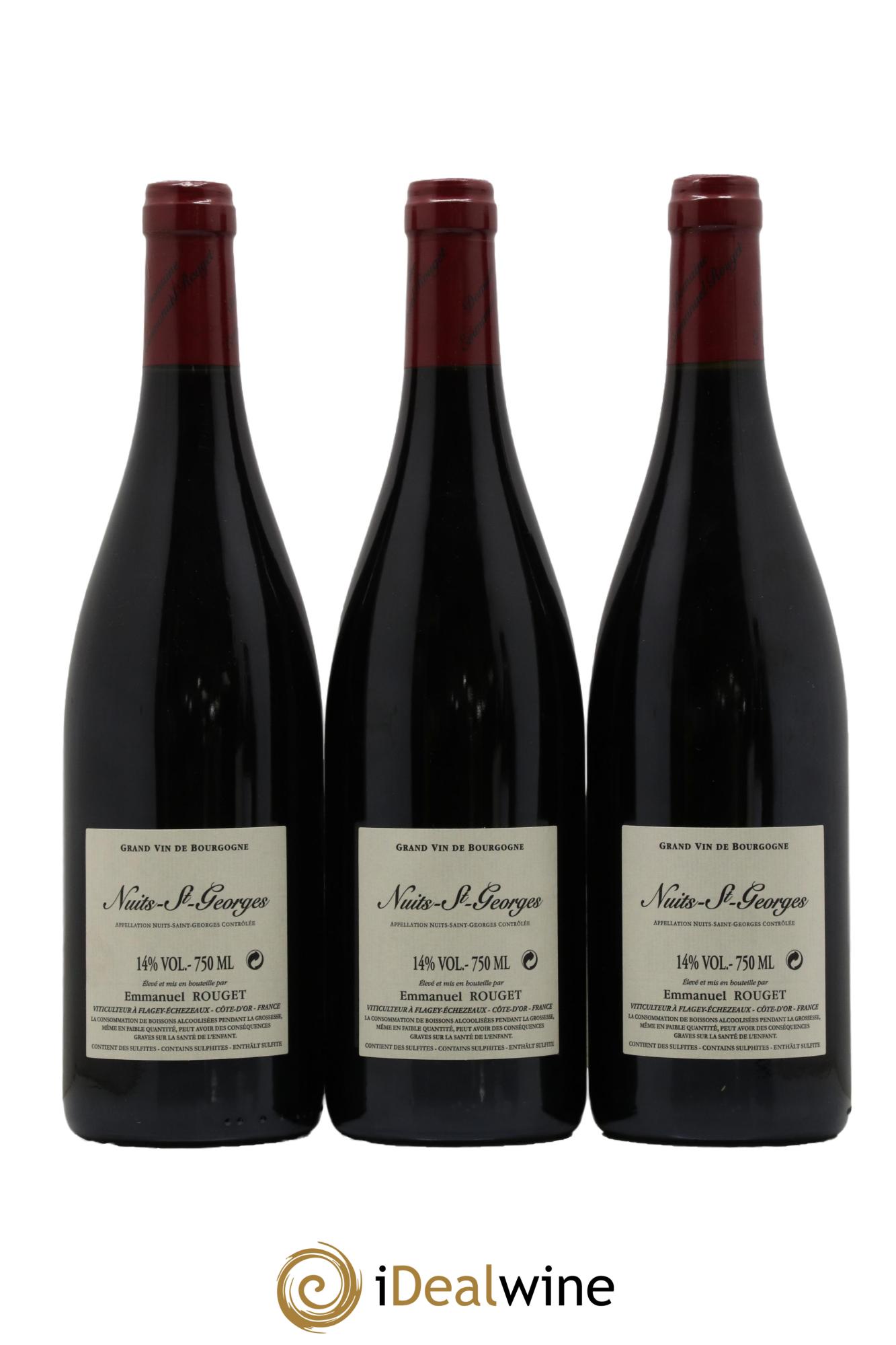 Nuits Saint-Georges Emmanuel Rouget  2015 - Lot of 3 bottles - 1