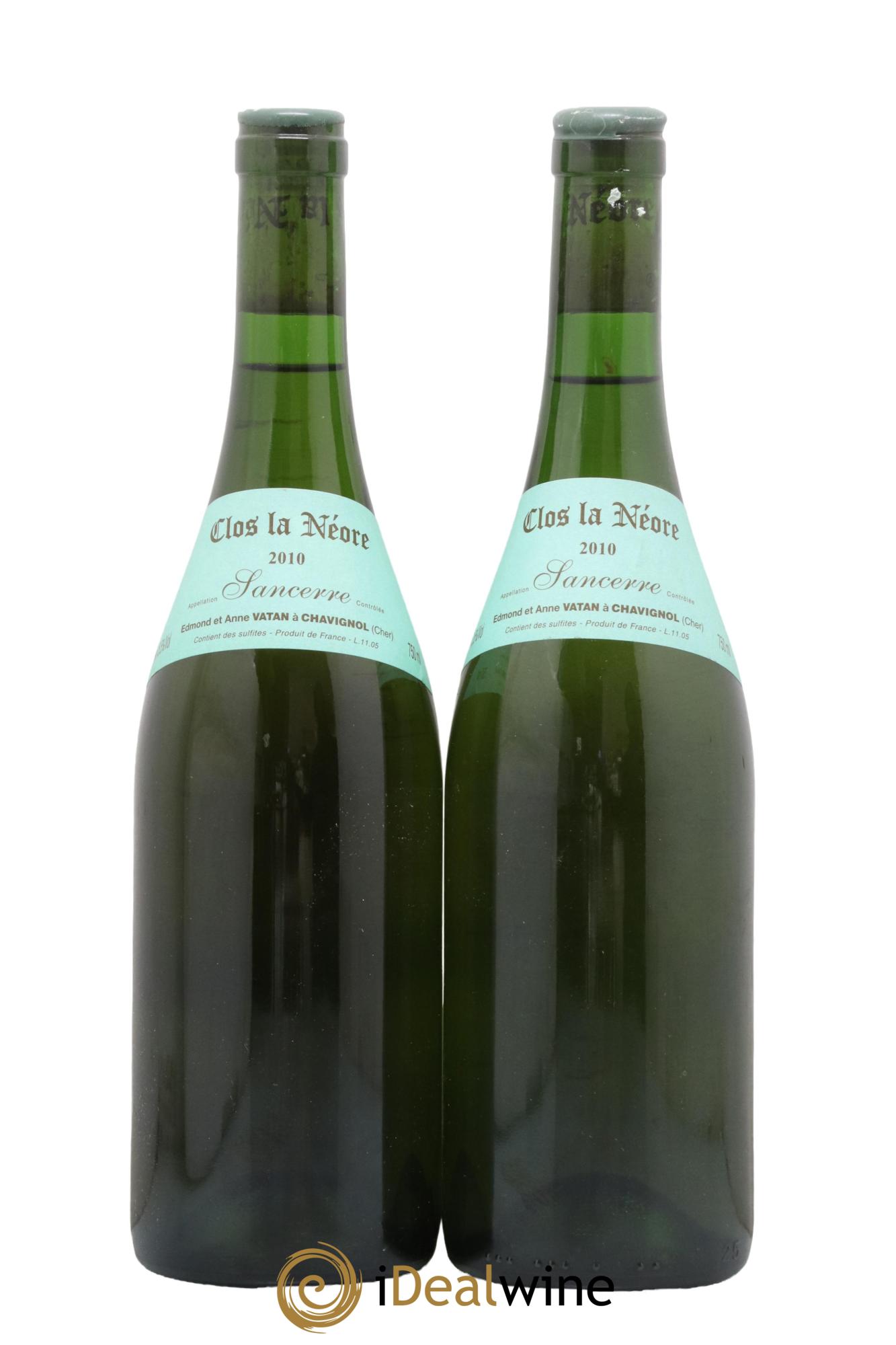 Sancerre Clos la Neore Edmond Vatan 2010 - Posten von 2 Flaschen - 0