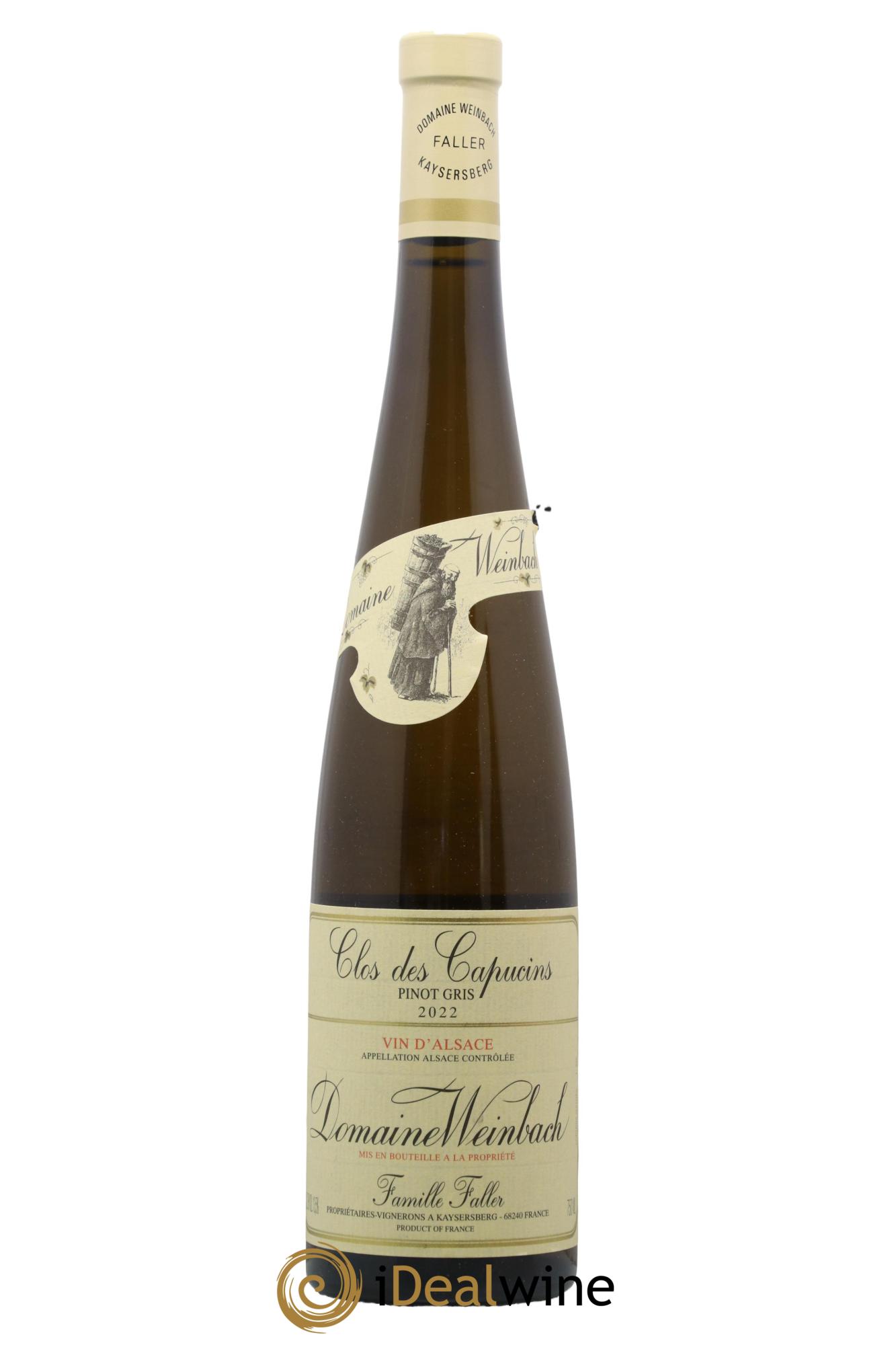 Alsace Pinot Gris Clos des Capucins Weinbach (Domaine) 2022 - Lot de 1 bouteille - 0