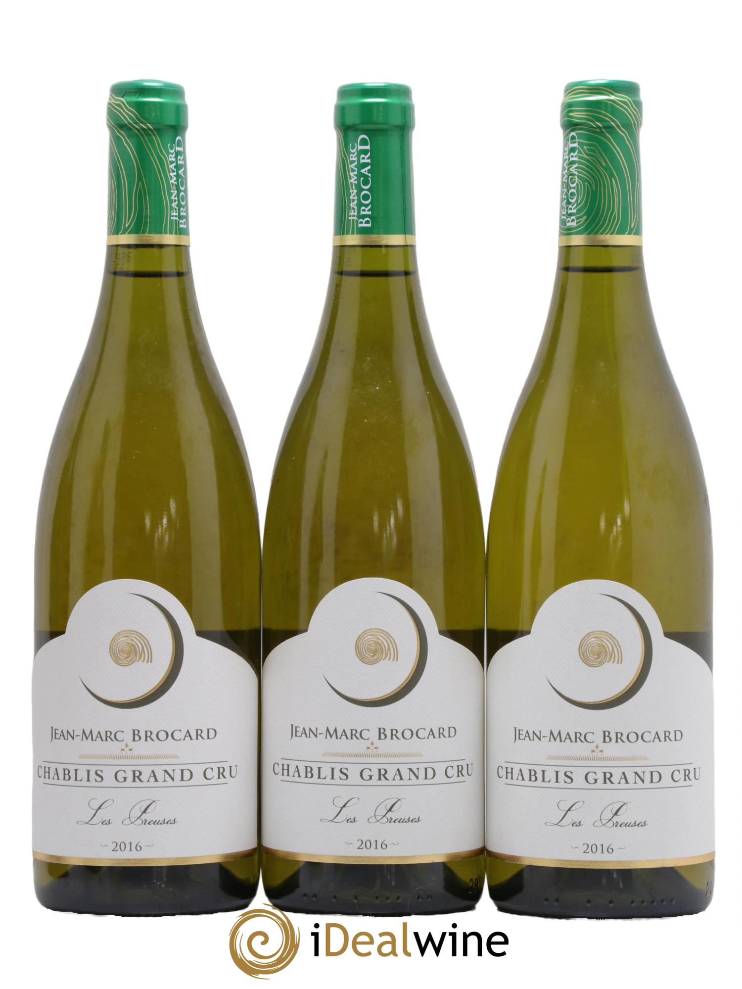 Chablis Grand Cru Les Preuses Jean Marc Brocard 2016 - Posten von 3 Flaschen - 0