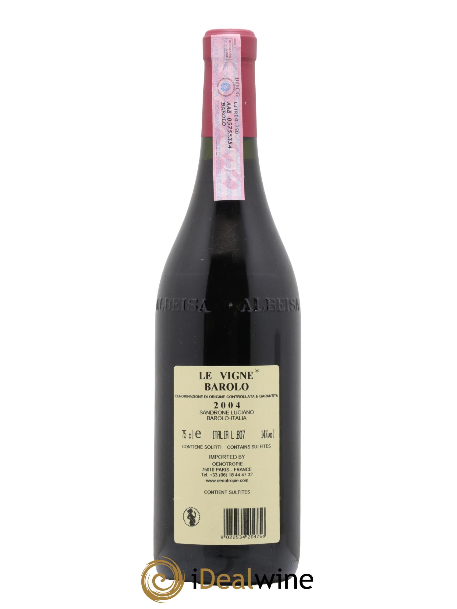 Barolo DOCG Le Vigne Luciano Sandrone 2004 - Lotto di 1 bottiglia - 1