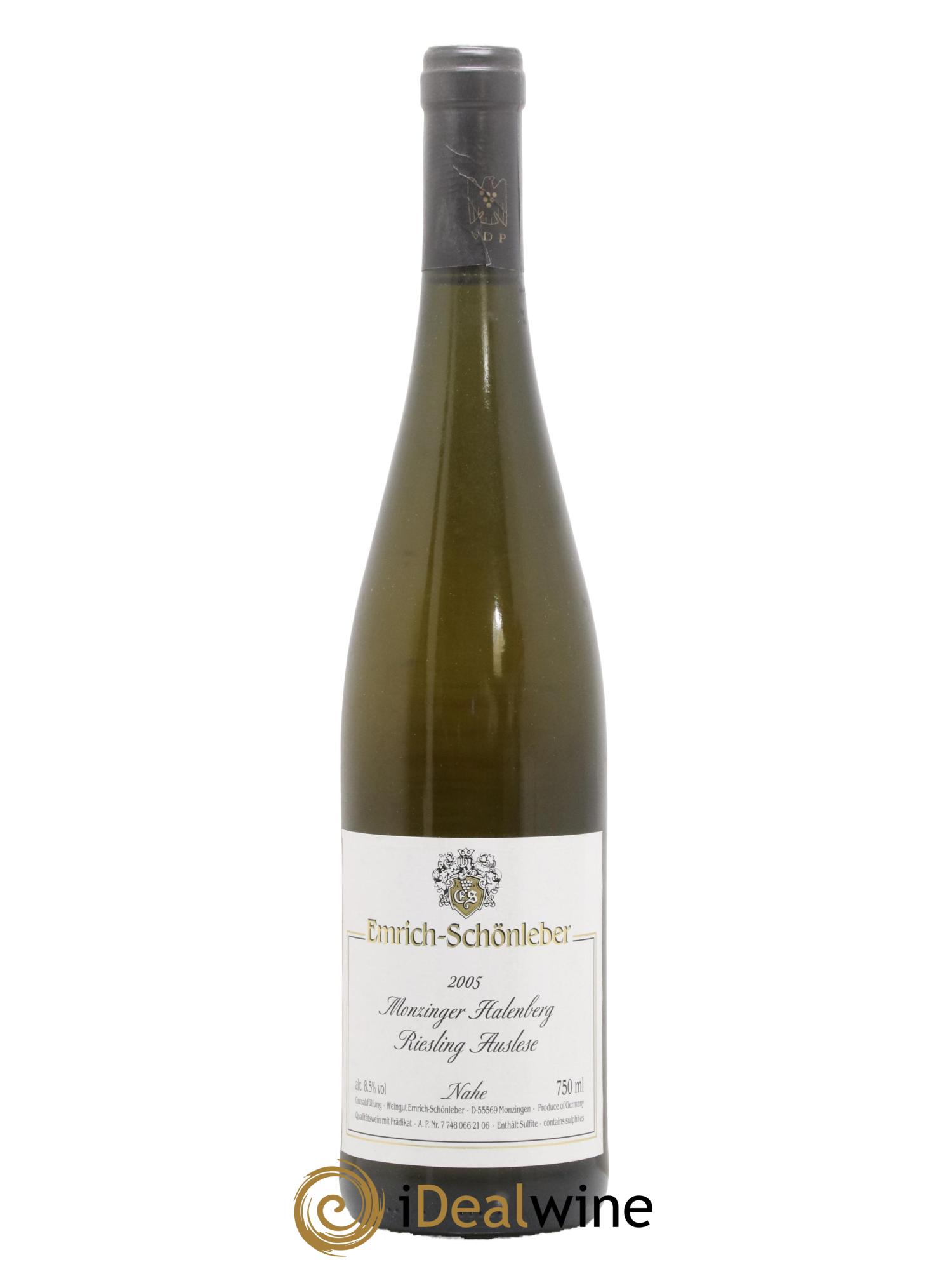 Allemagne Nahe Monzinger Halenberg Riesling Auslese Emrich-Schönleber 2005 - Lot de 1 bouteille - 0