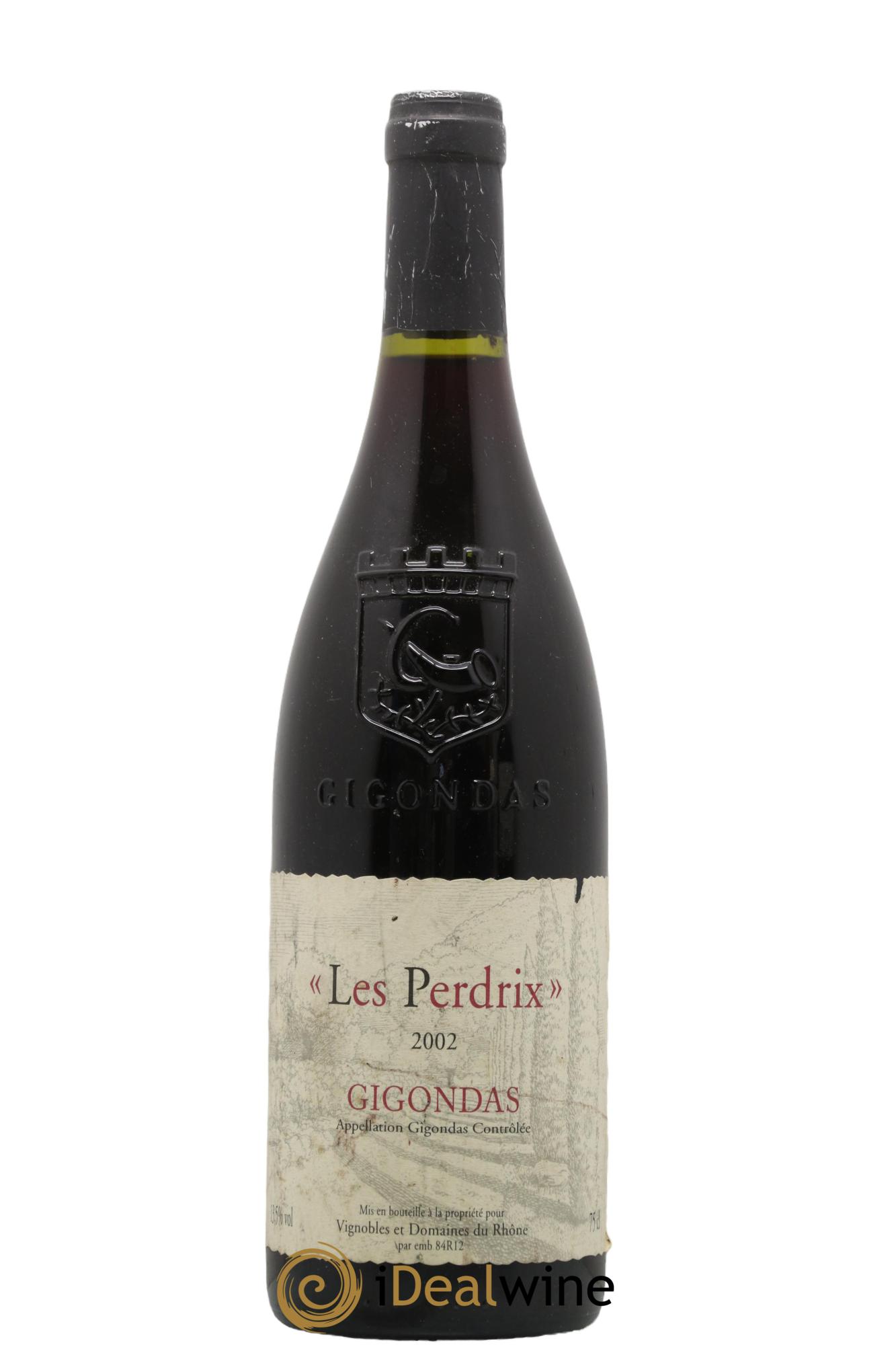 Gigondas Les Perdrix Vignobles et domaines du Rhône 2002 - Lot de 1 bouteille - 0