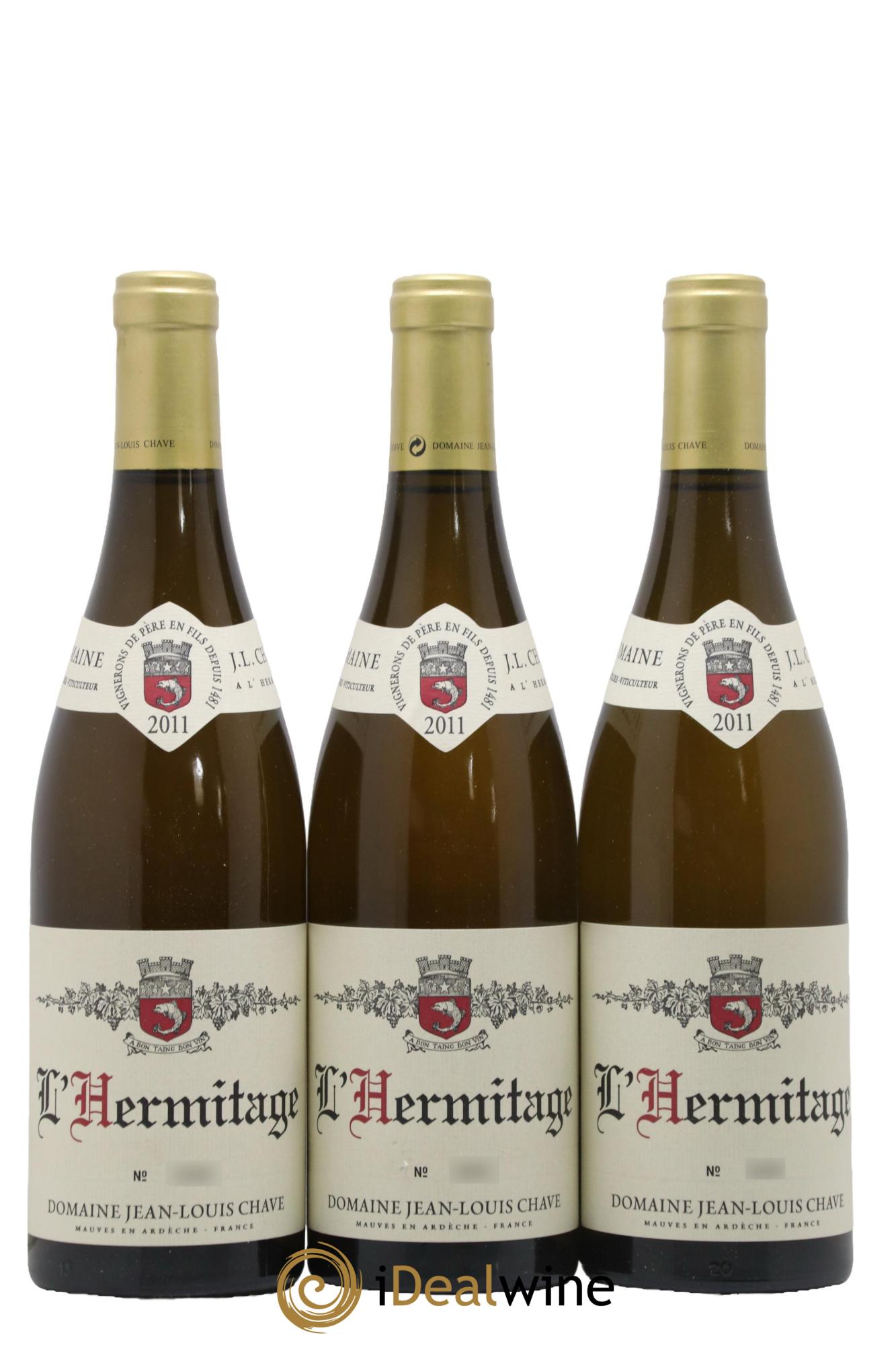 Hermitage Jean-Louis Chave 2011 - Lotto di 3 bottiglie - 0