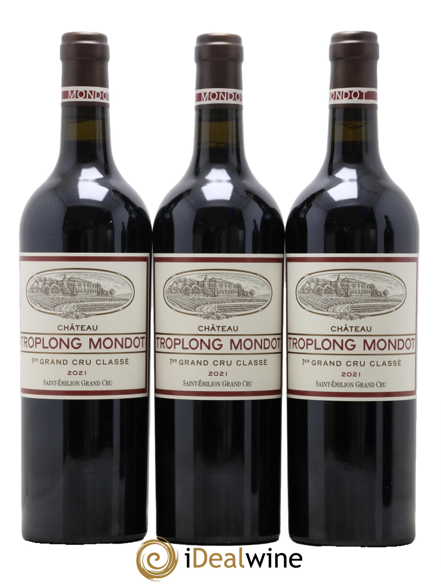 Château Troplong Mondot 1er Grand Cru Classé B 2021 - Lot of 6 bottles - 1