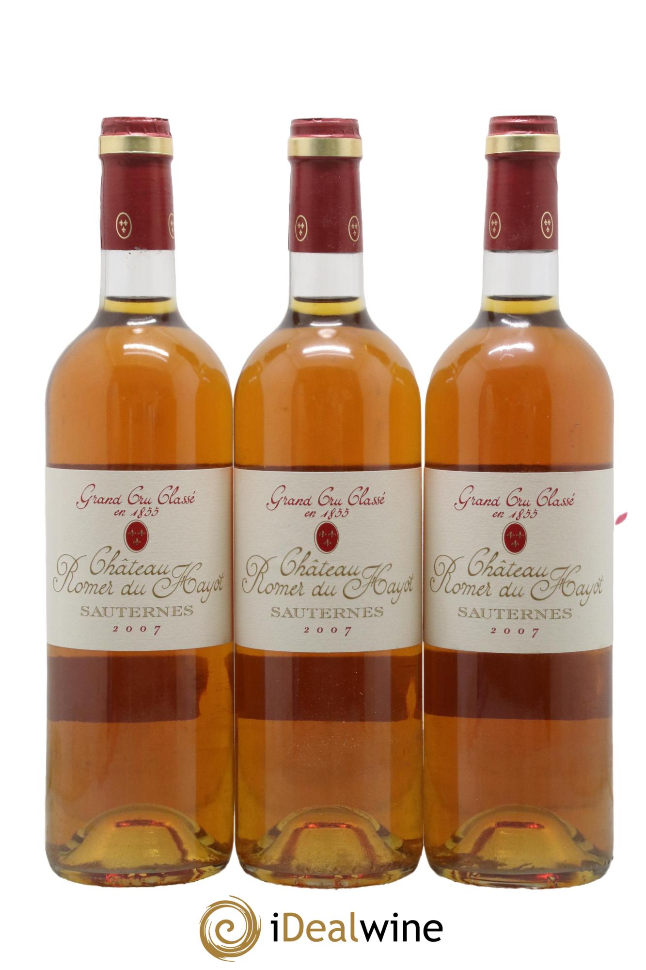 Château Romer du Hayot 2ème Grand Cru Classé 2007 - Lot de 3 bouteilles - 0