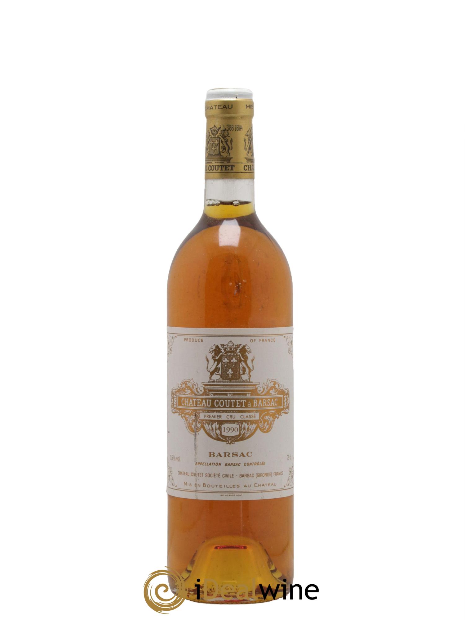 Château Coutet 1er Grand Cru Classé 1990 - Lotto di 1 bottiglia - 0