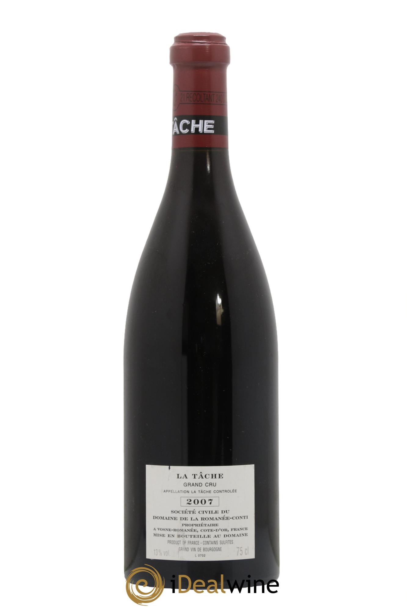 La Tâche Grand Cru Domaine de la Romanée-Conti 2007 - Posten von 1 Flasche - 1