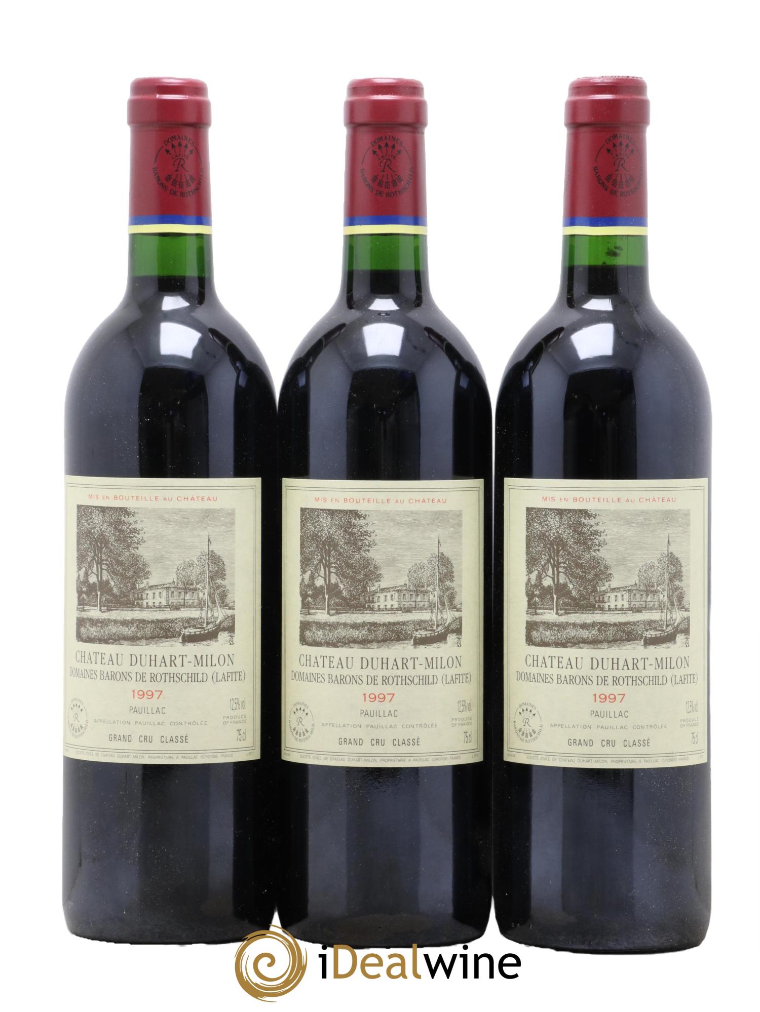 Château Duhart-Milon 4ème Grand Cru Classé 1997 - Lot de 3 bouteilles - 0