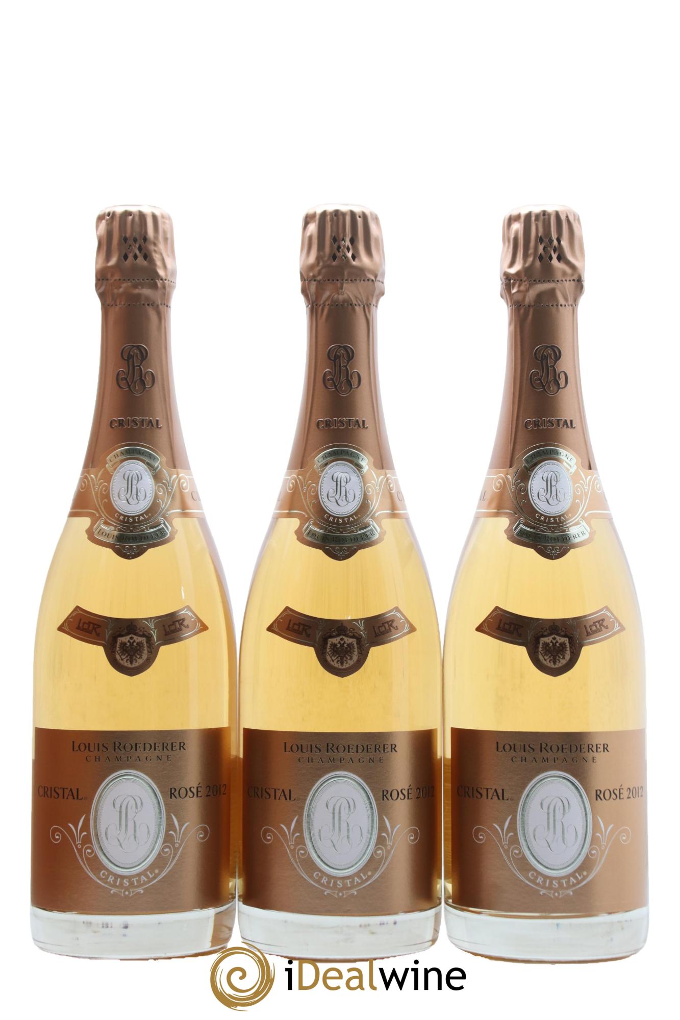 Cristal Louis Roederer 2012 - Lot of 3 bottles - 1