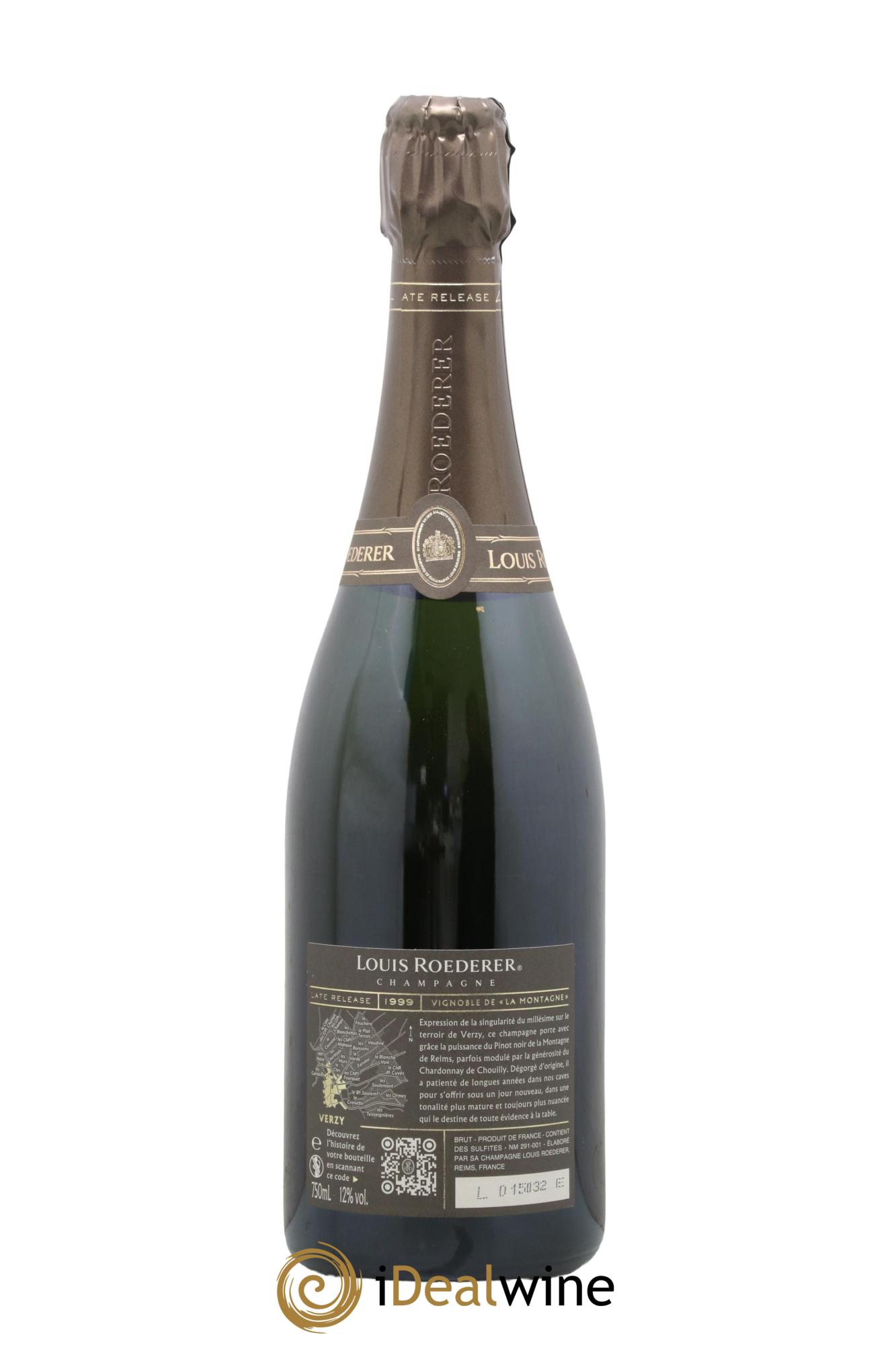 Late Release Louis Roederer 1999 - Lotto di 1 bottiglia - 2