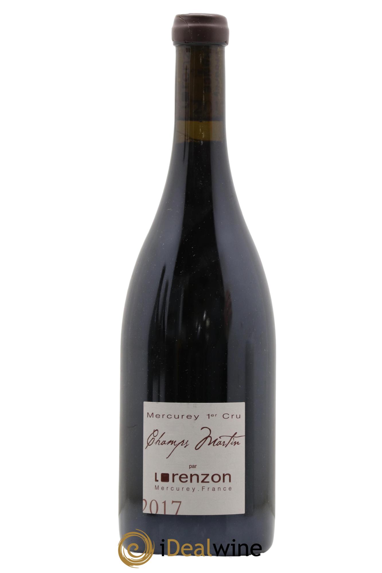 Mercurey 1er Cru Les Champs Martin Bruno Lorenzon 2017 - Posten von 1 Flasche - 0