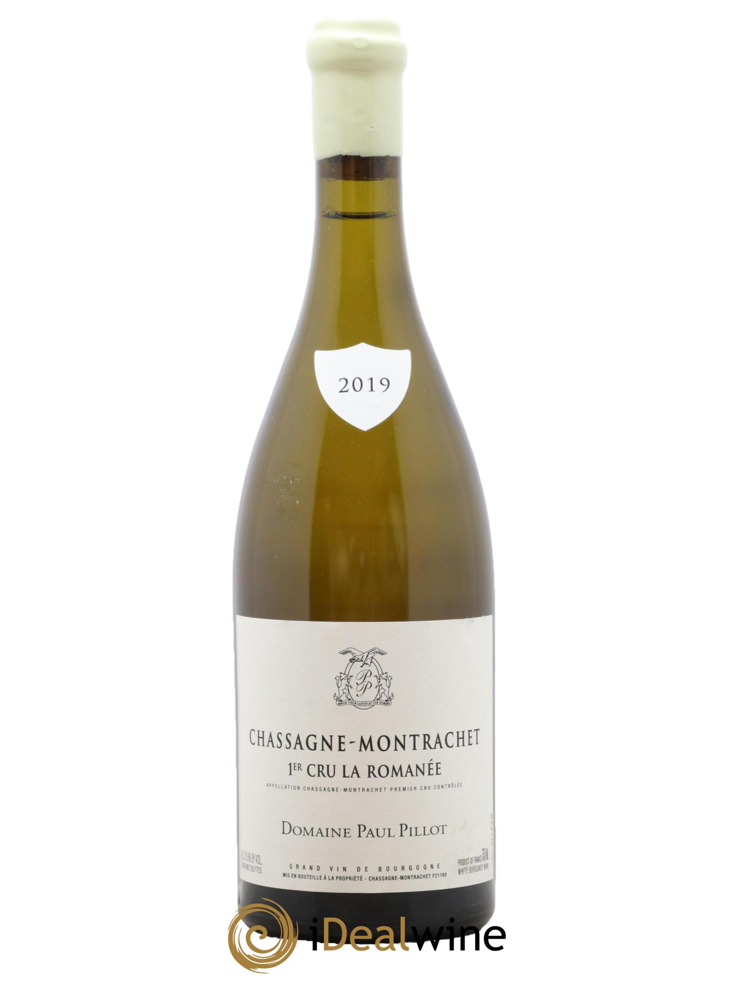 Chassagne-Montrachet 1er Cru La Romanée Paul Pillot (Domaine) 2019 - Lot de 1 bouteille - 0