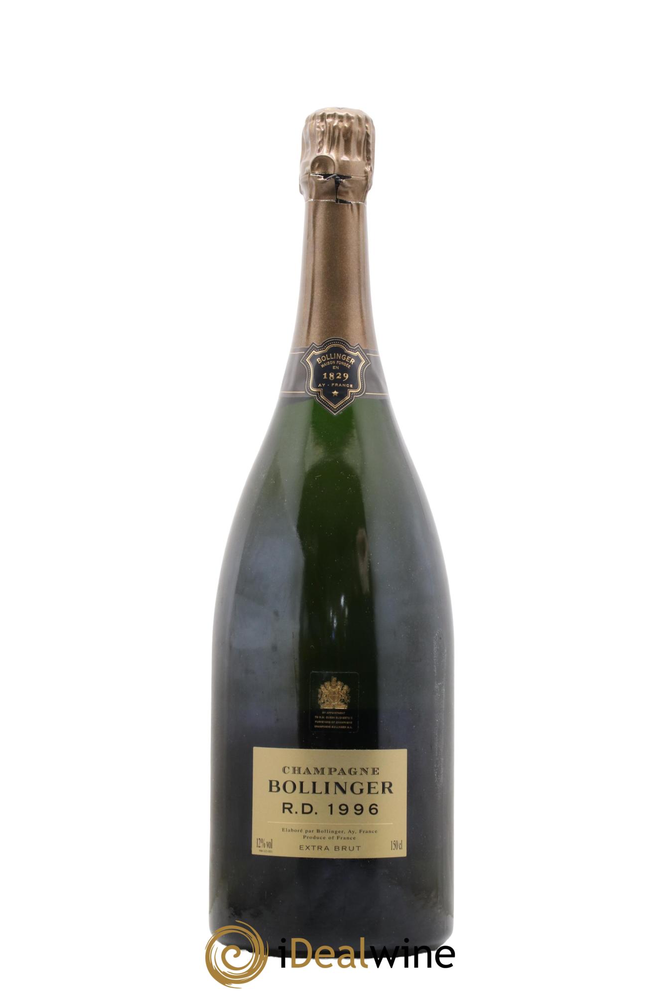 R.D. Extra Brut Bollinger 1996 - Lotto di 1 magnum - 0