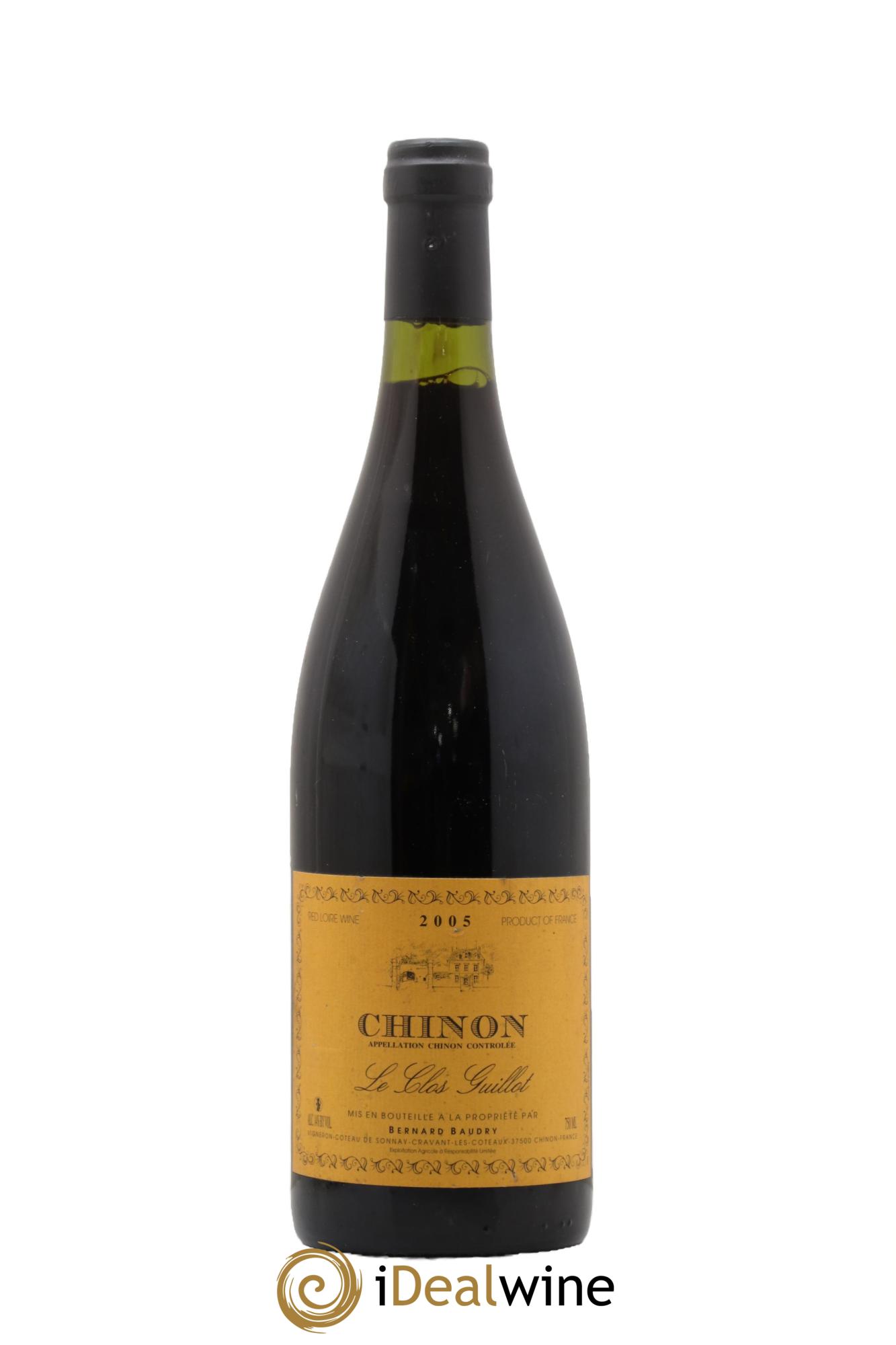 Chinon Le Clos Guillot Bernard Baudry 2005 - Lot de 1 bouteille - 0