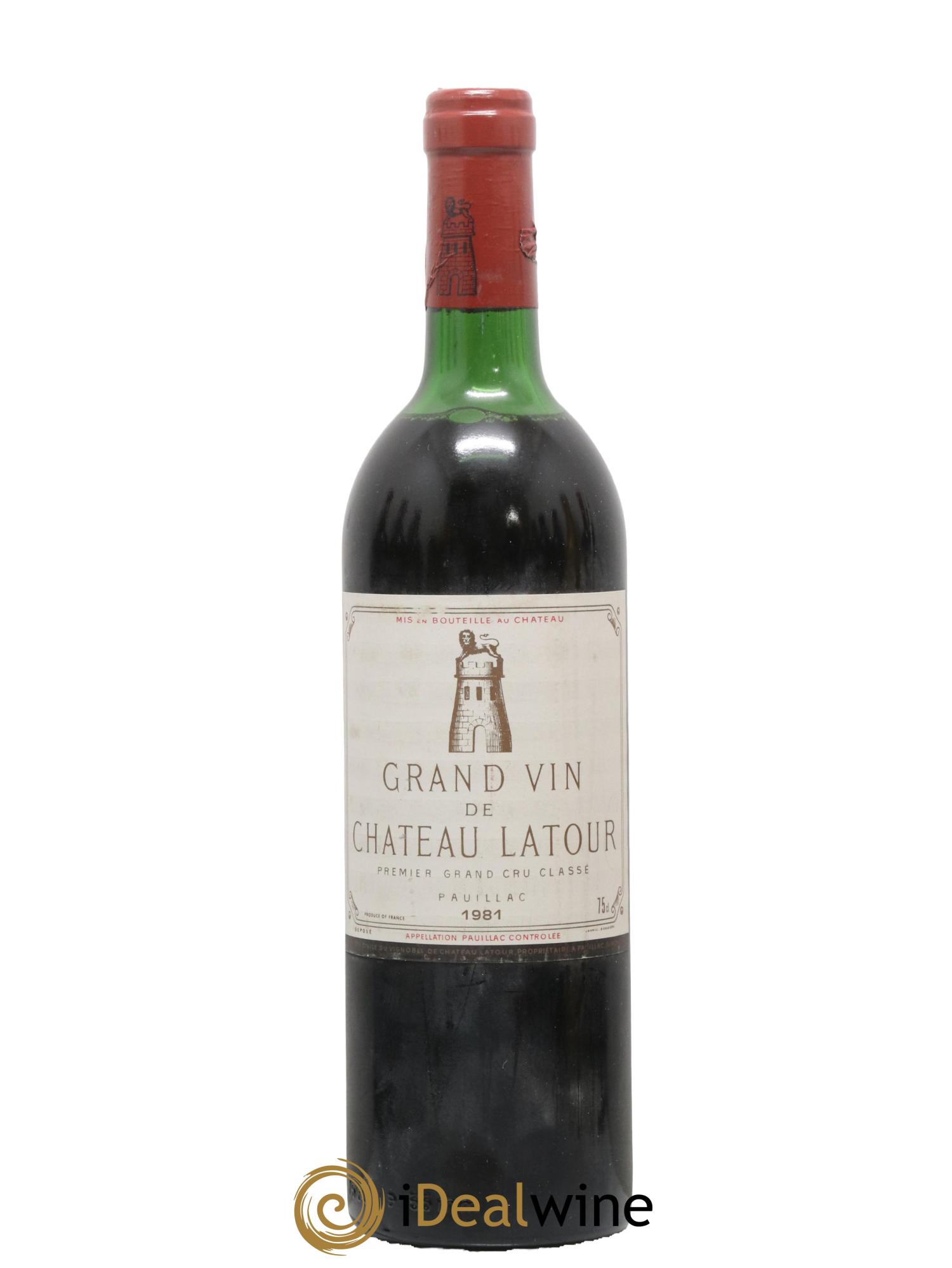 Château Latour 1er Grand Cru Classé 1981 - Lotto di 1 bottiglia - 0