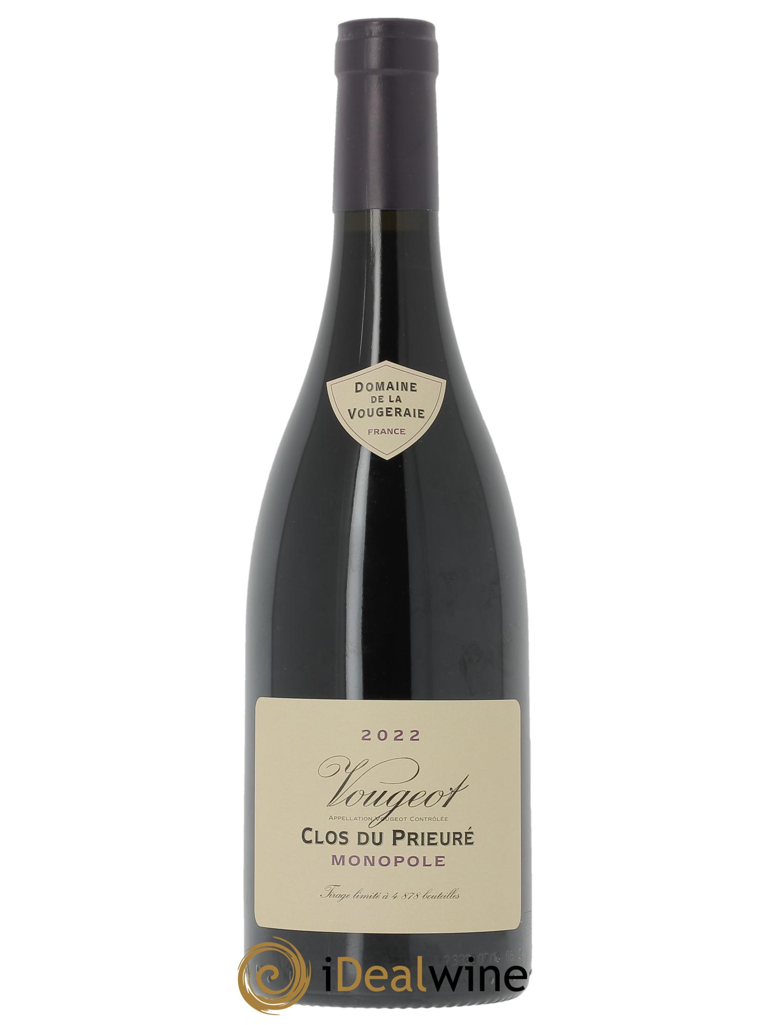 Vougeot Clos du Prieuré La Vougeraie  2022 - Lot de 1 bouteille - 0