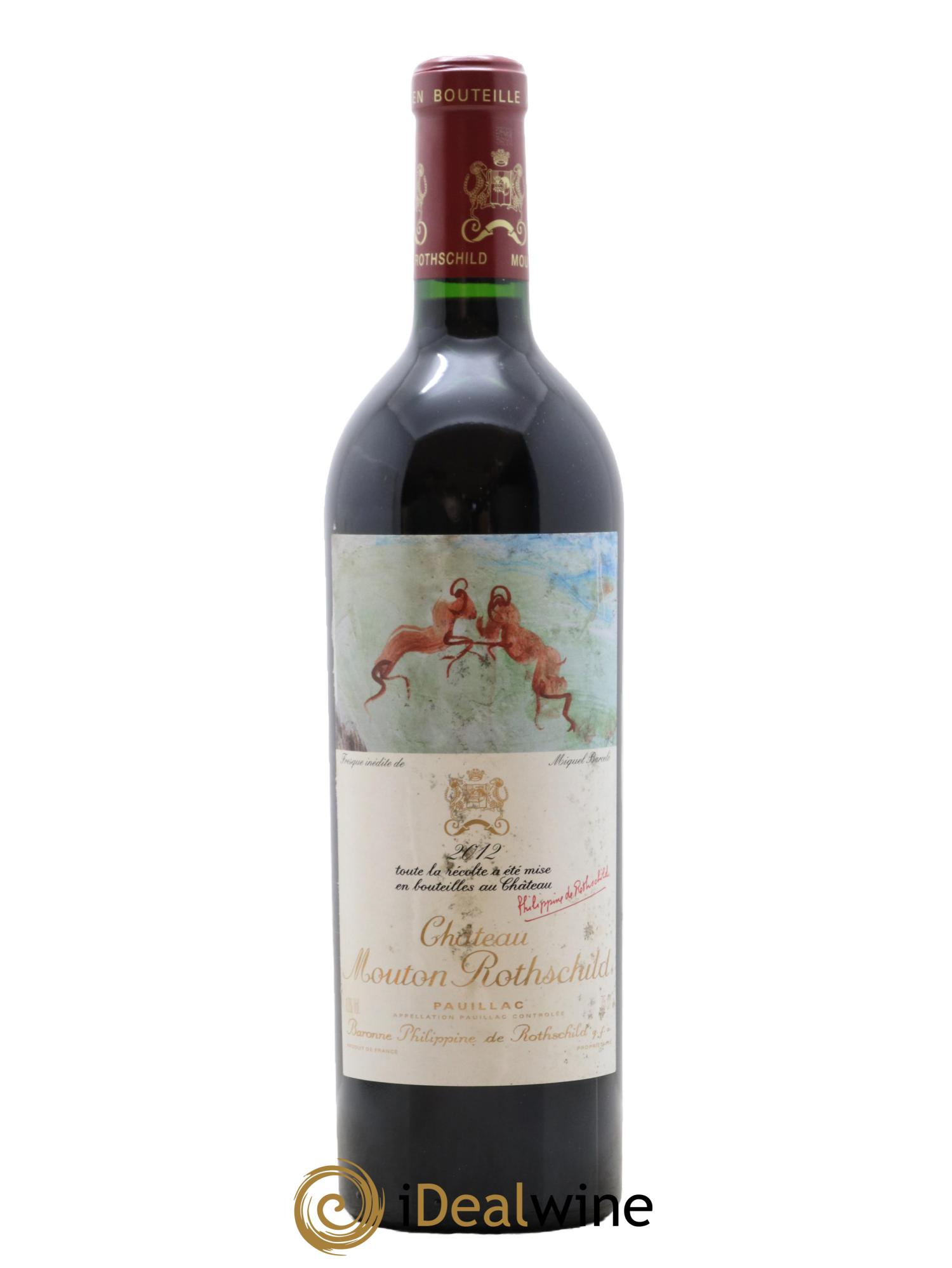 Château Mouton Rothschild 1er Grand Cru Classé 2012 - Lot de 1 bouteille - 0