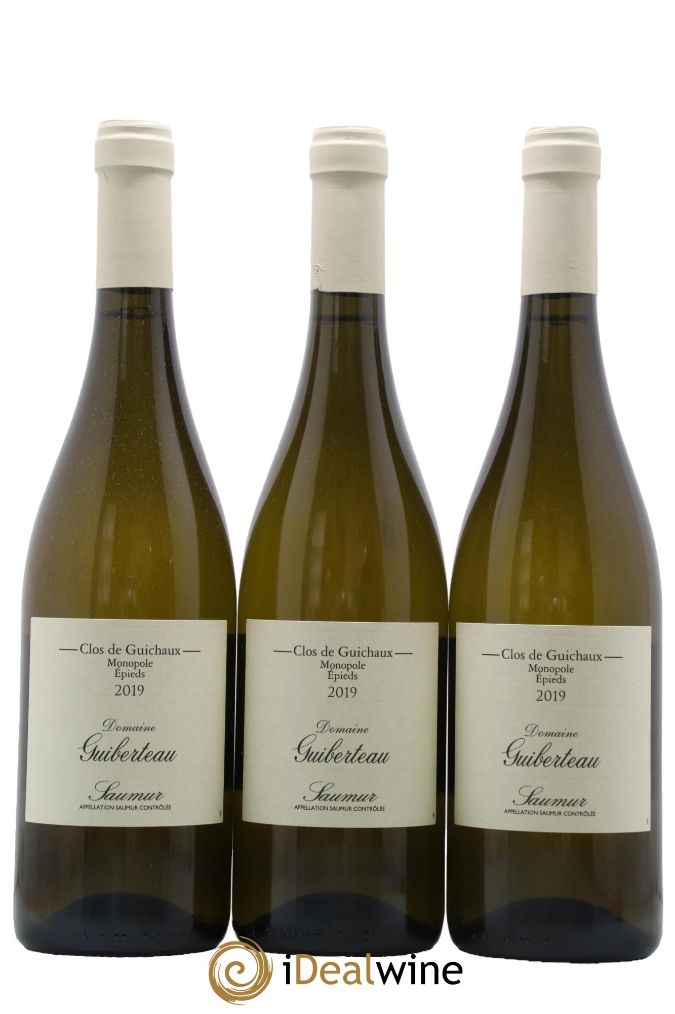 Saumur Clos de Guichaux Domaine Guiberteau 2019 - Posten von 3 Flaschen - 0