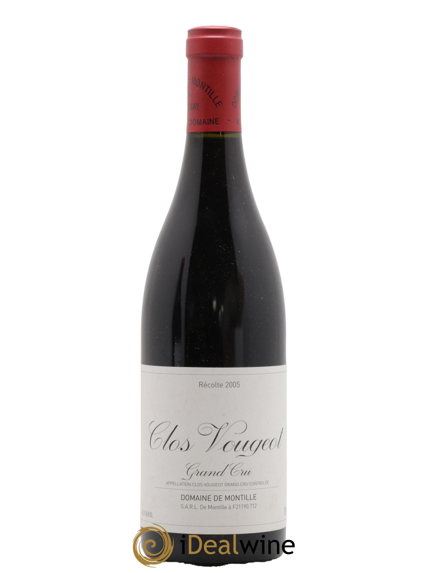 Clos de Vougeot Grand Cru De Montille (Domaine) 2005 - Lotto di 1 bottiglia - 0