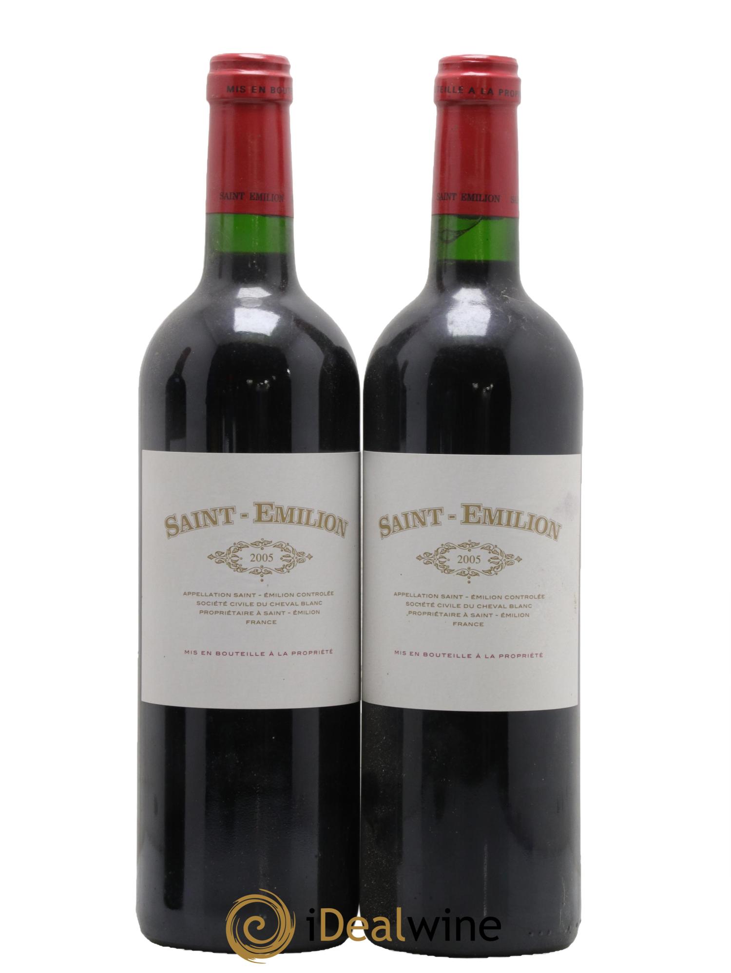 Saint-Émilion Saint Emilion de Cheval Blanc 2005 - Lot of 2 bottles - 0