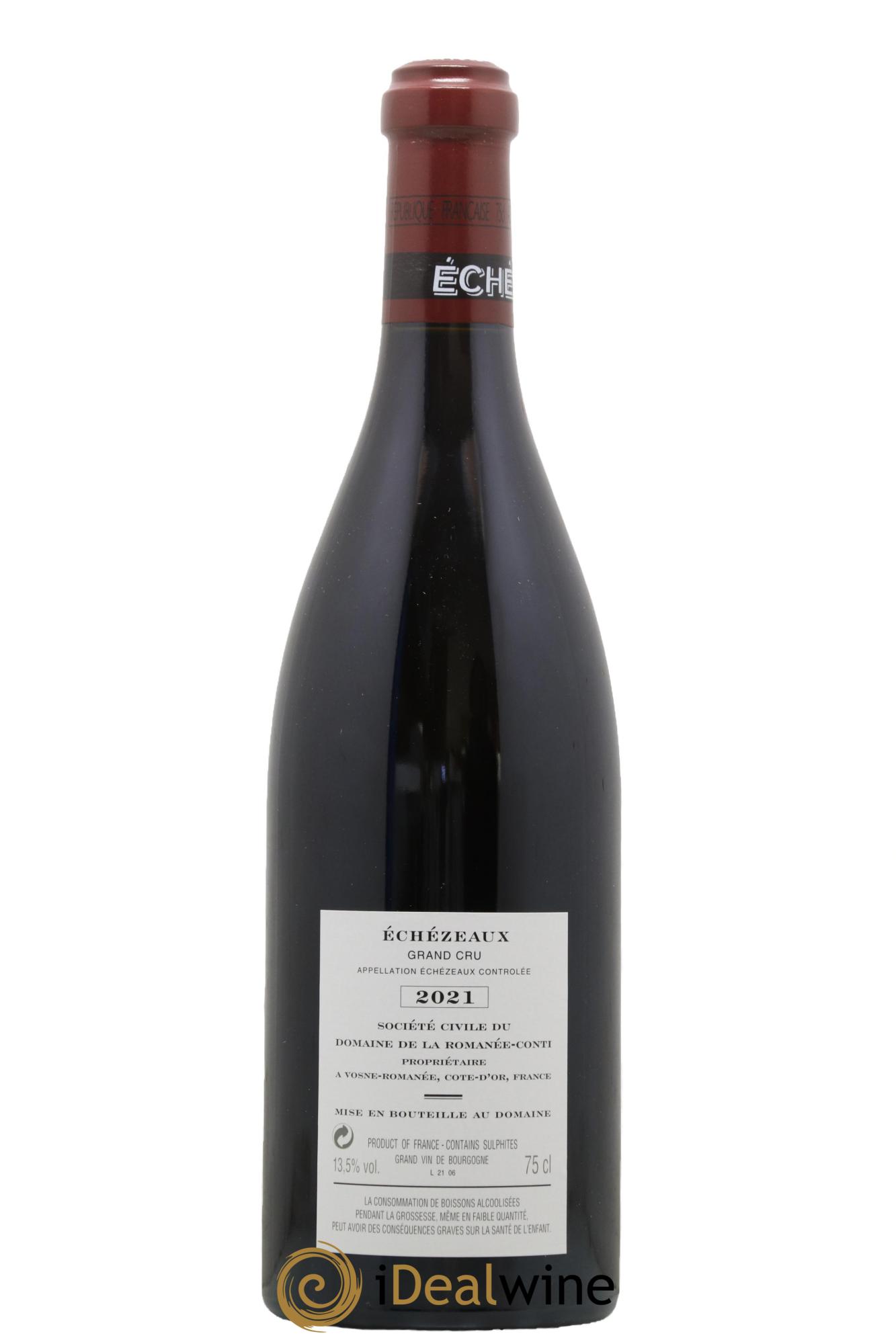 Echezeaux Grand Cru Domaine de la Romanée-Conti 2021 - Posten von 1 Flasche - 1