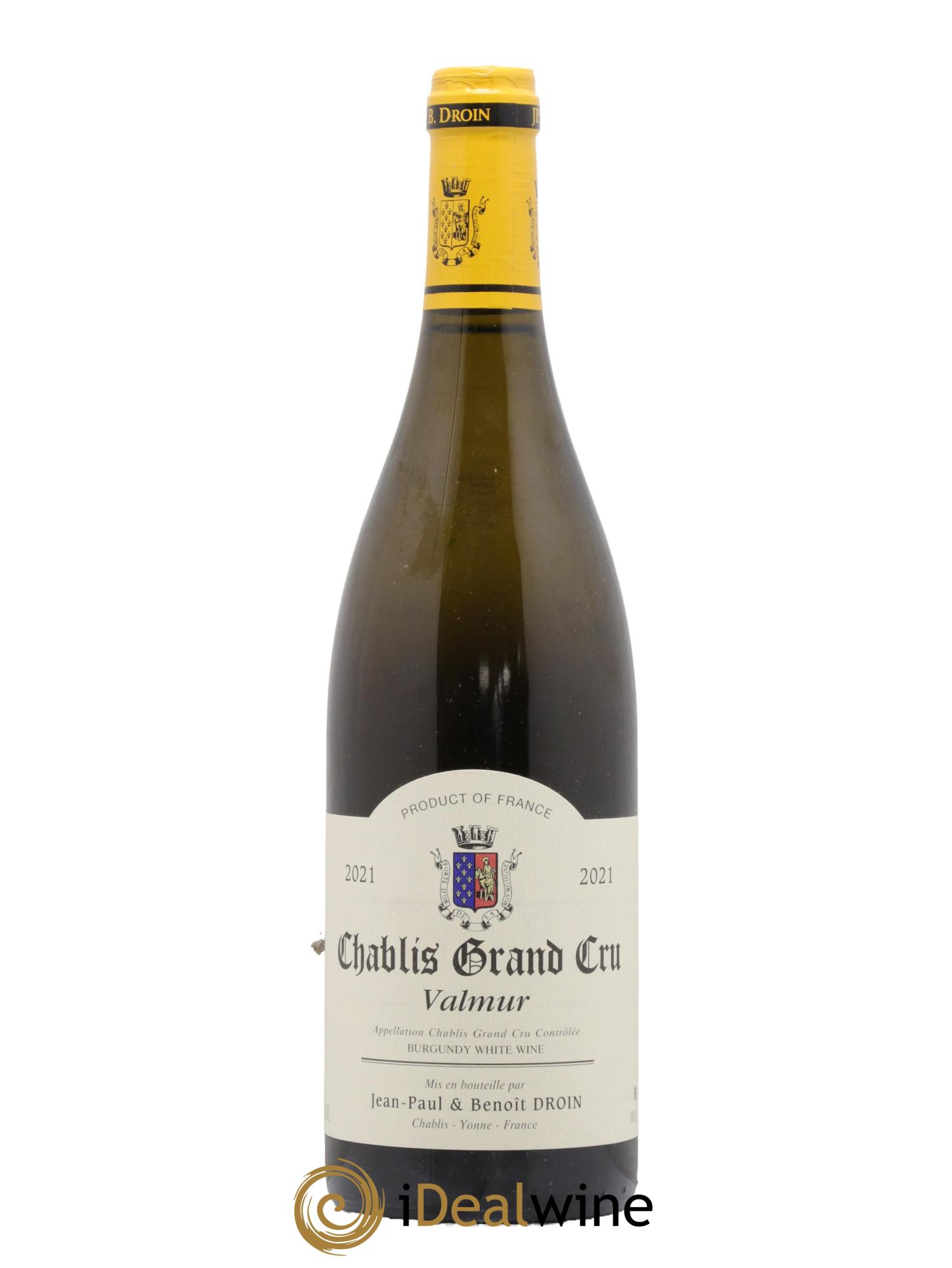 Chablis Grand Cru Valmur Jean-Paul & Benoît Droin (Domaine)  2021 - Lotto di 1 bottiglia - 0