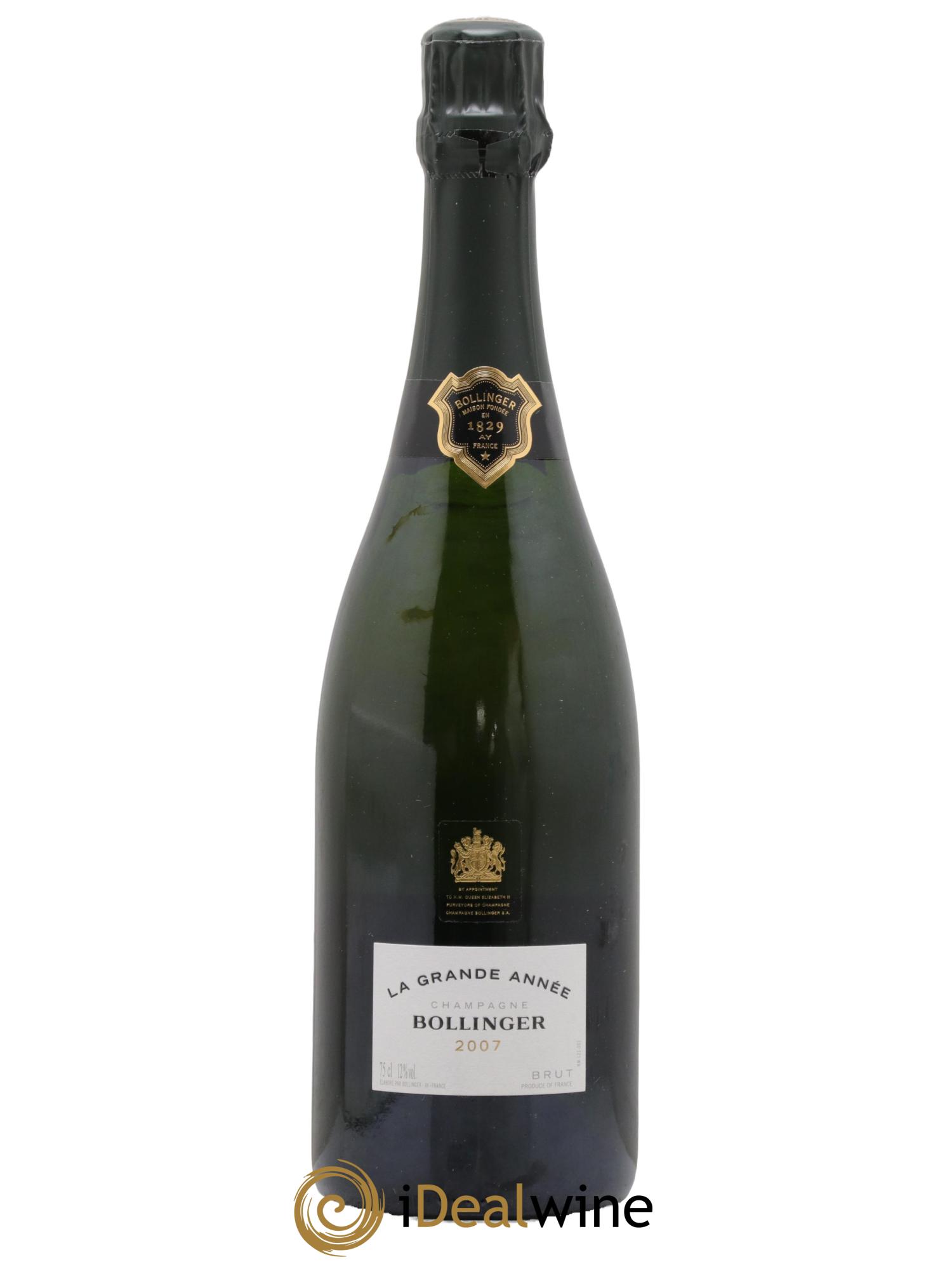 Grande Année Bollinger 2007 - Lot de 1 bouteille - 0