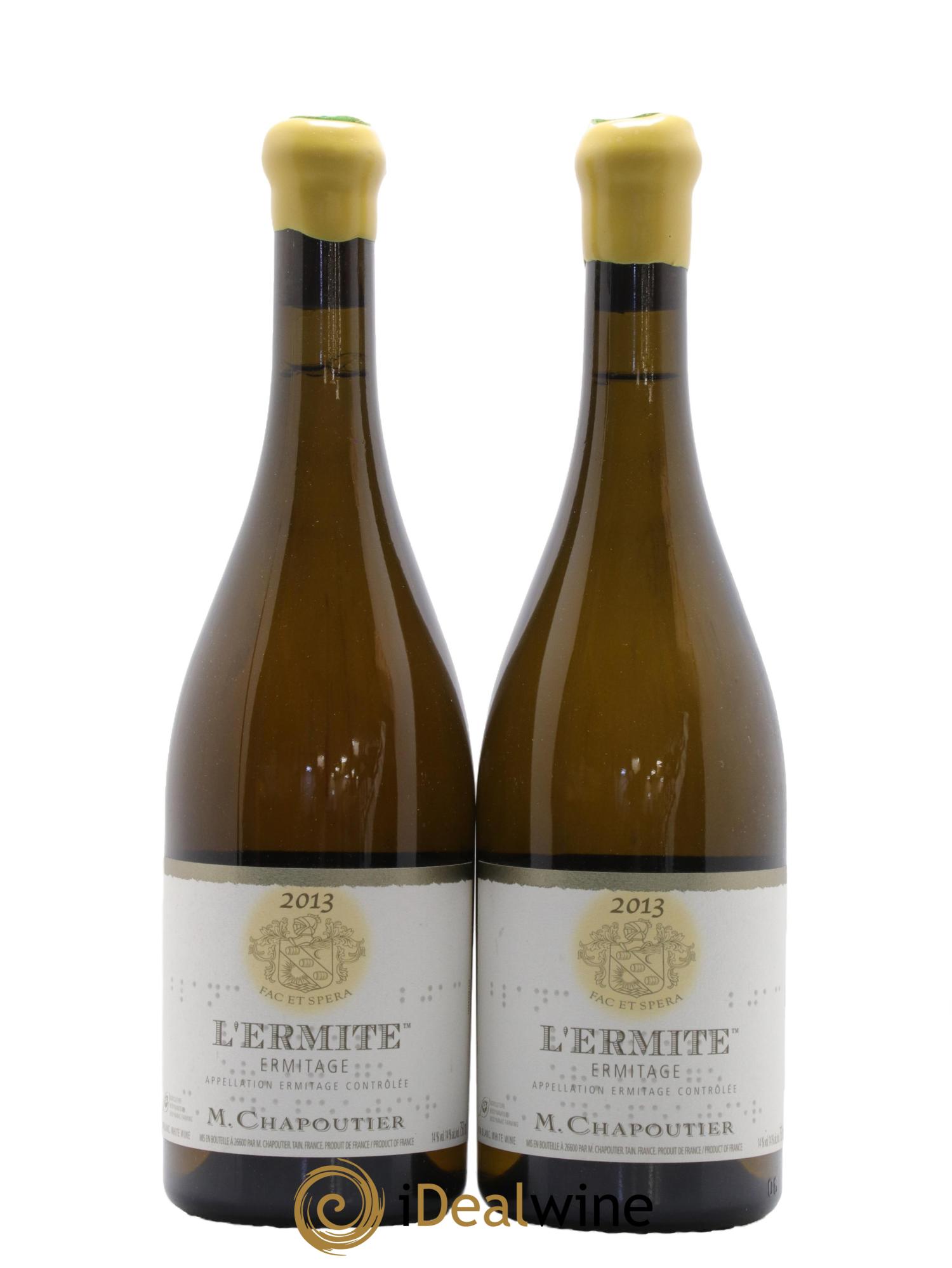 Hermitage Ermitage l'Ermite Chapoutier 2013 - Lot of 2 bottles - 0