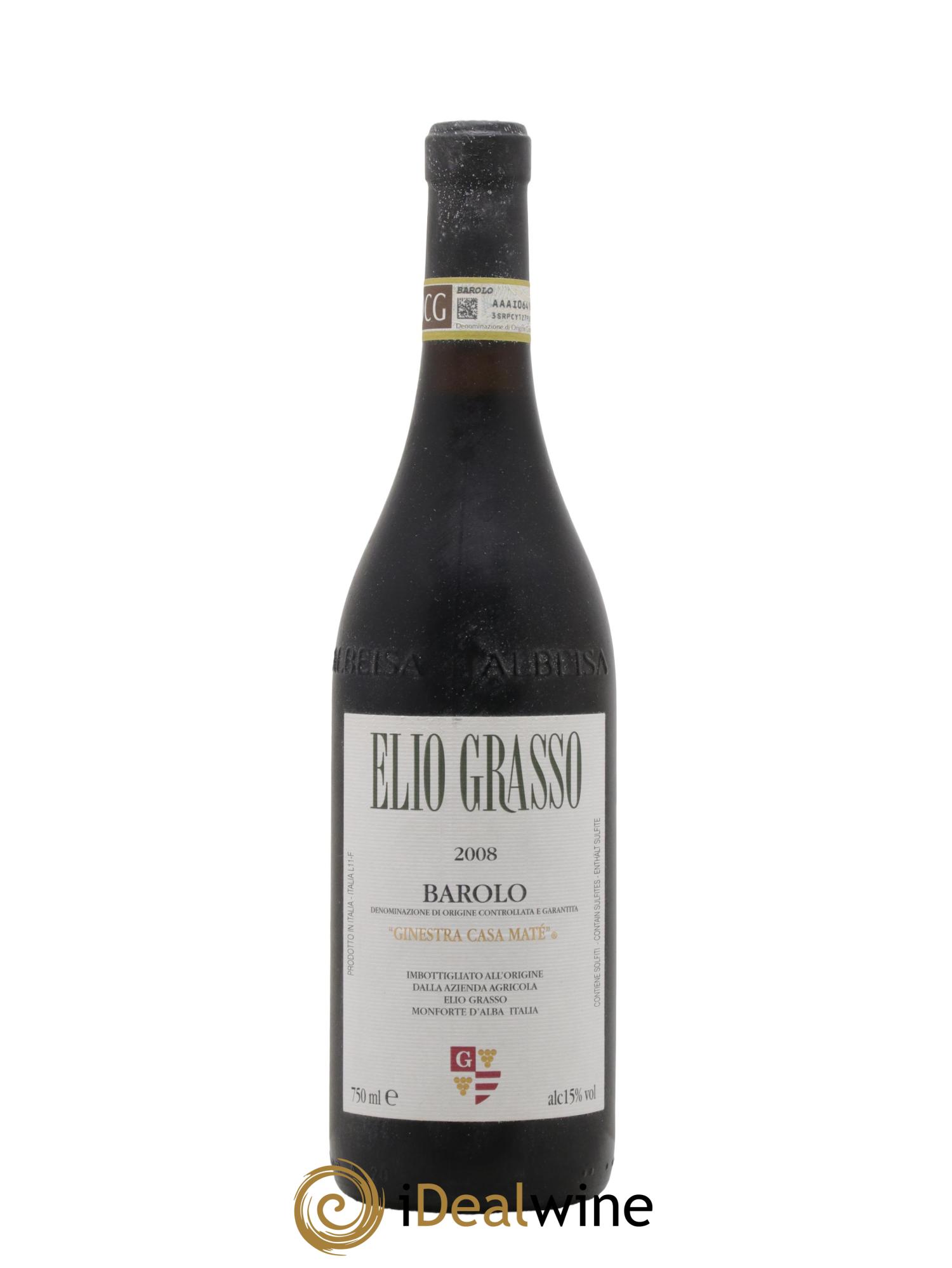 Barolo DOCG Ginestra Casa Maté Elio Grasso 2008 - Lotto di 1 bottiglia - 0