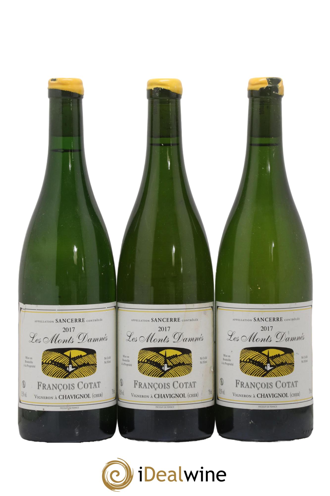 Sancerre Les Monts Damnés François Cotat  2017 - Lot de 3 bouteilles - 0