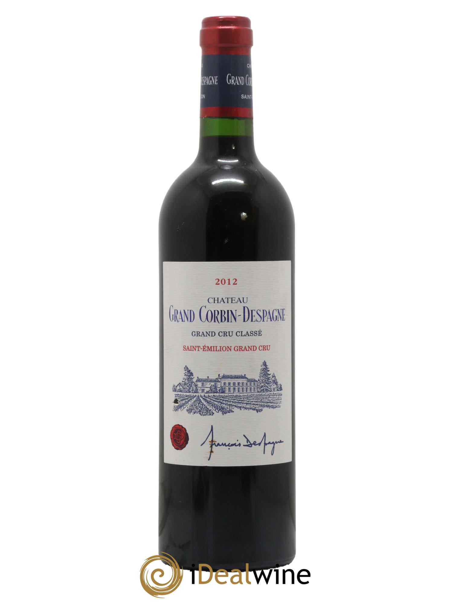 Château Grand Corbin Despagne Grand Cru Classé 2012 - Lot of 1 bottle - 0