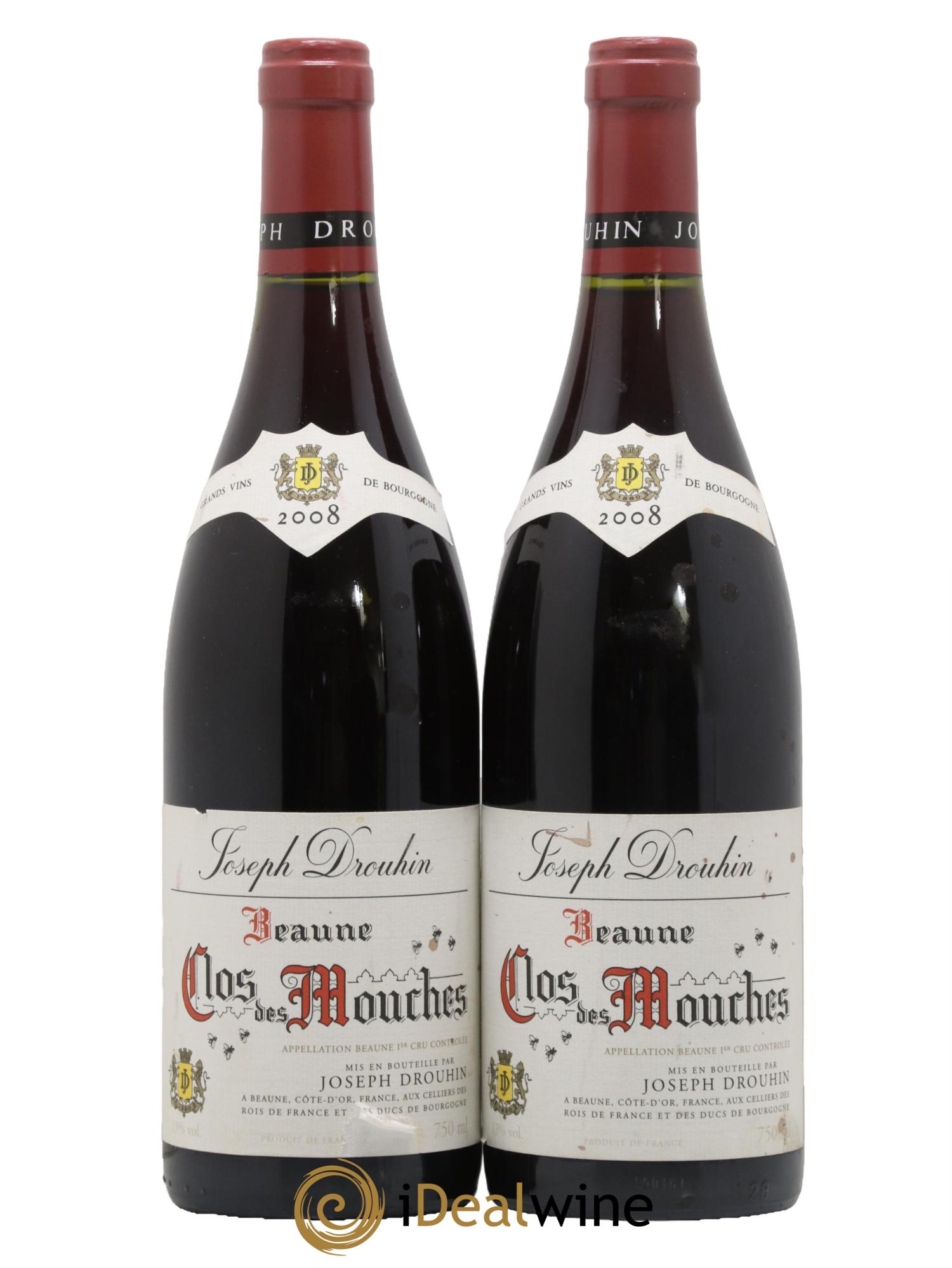 Beaune 1er Cru Clos des Mouches Joseph Drouhin 2008 - Lot of 2 bottles - 0