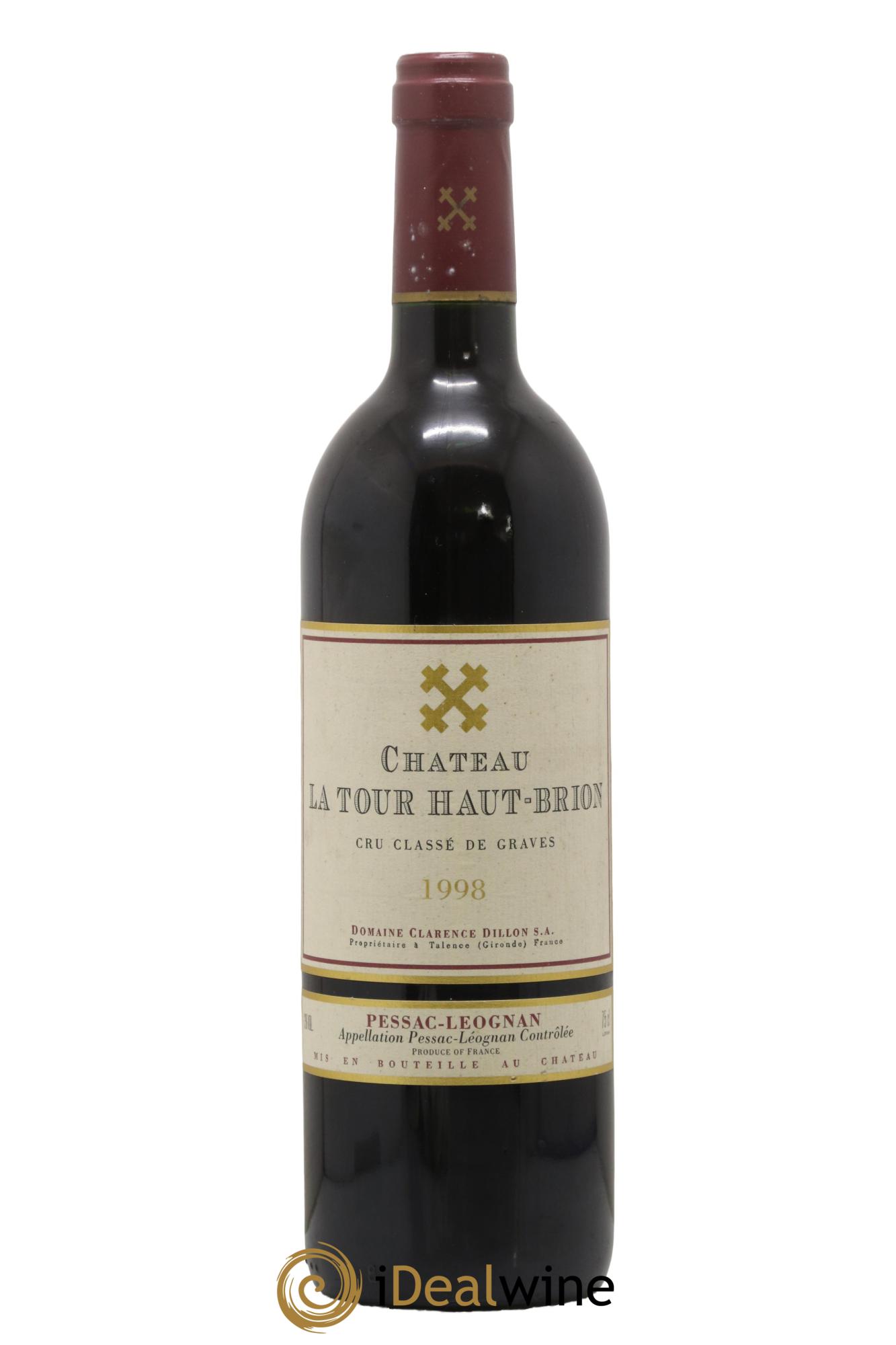 Château la Tour Haut-Brion Cru Classé de Graves  1998 - Lot de 1 bouteille - 0