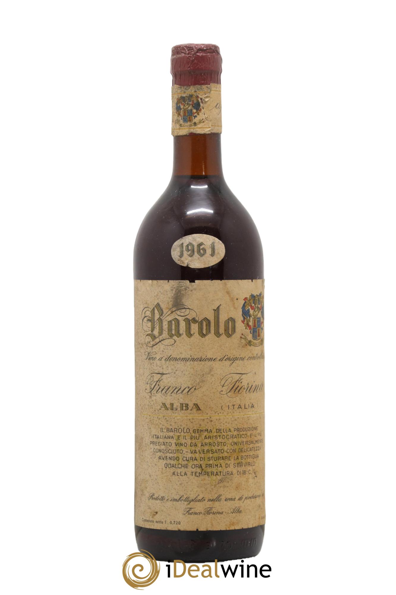 Barolo DOCG Franco Fiorina 1961 - Lotto di 1 bottiglia - 0