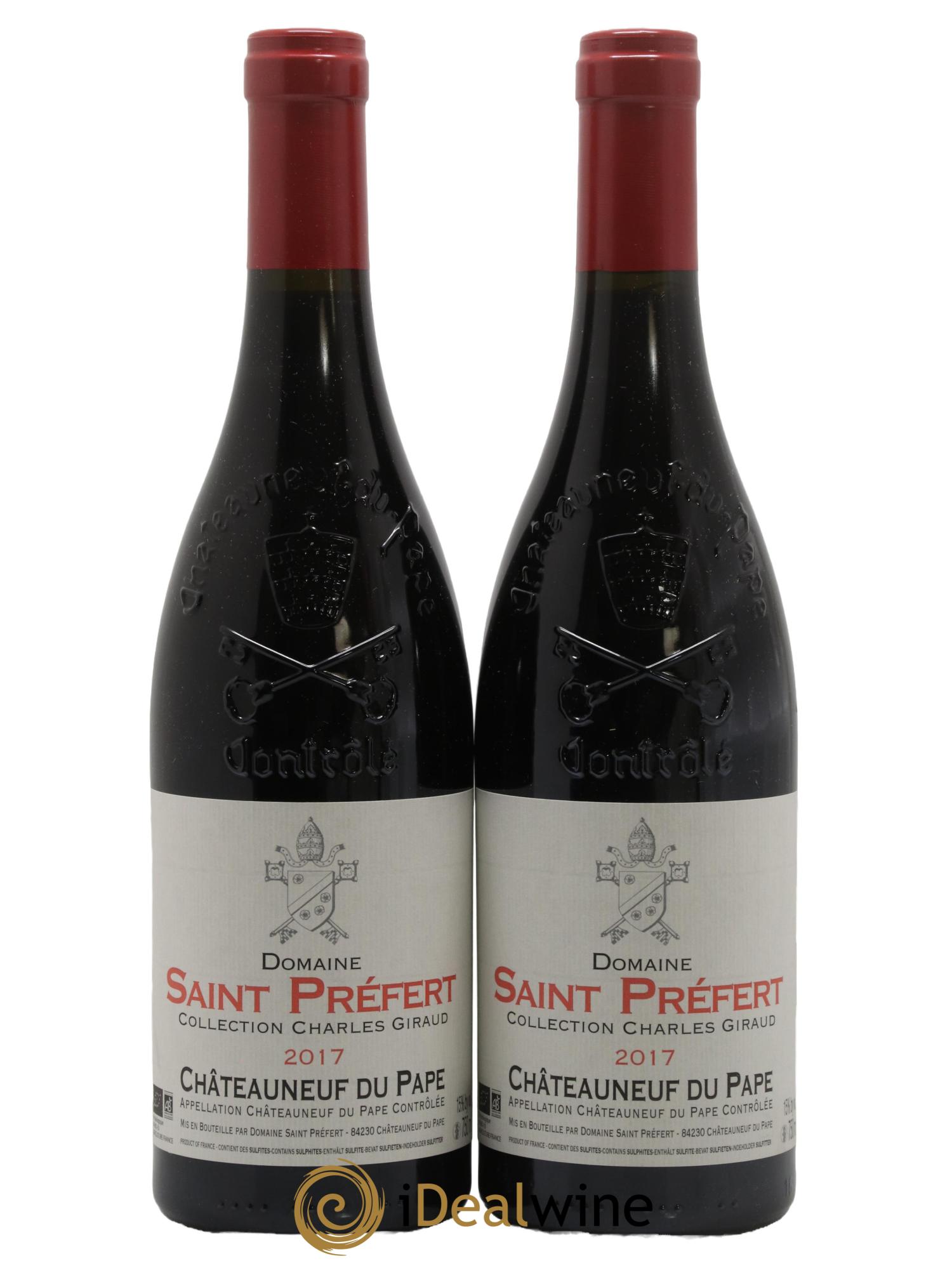 Châteauneuf-du-Pape Collection Charles Giraud Domaine Saint-Préfert 2017 - Lot of 2 bottles - 0